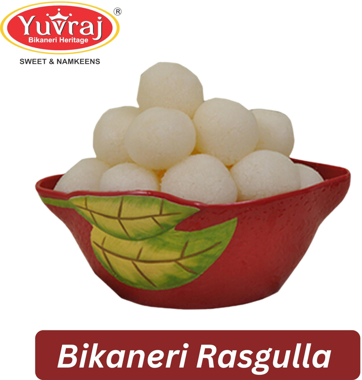Image of Yuvraj Food Product Sweets Rasgulla 500 Gm mithai combo pack of 4 (500 Gm x 4 ) Tin pack