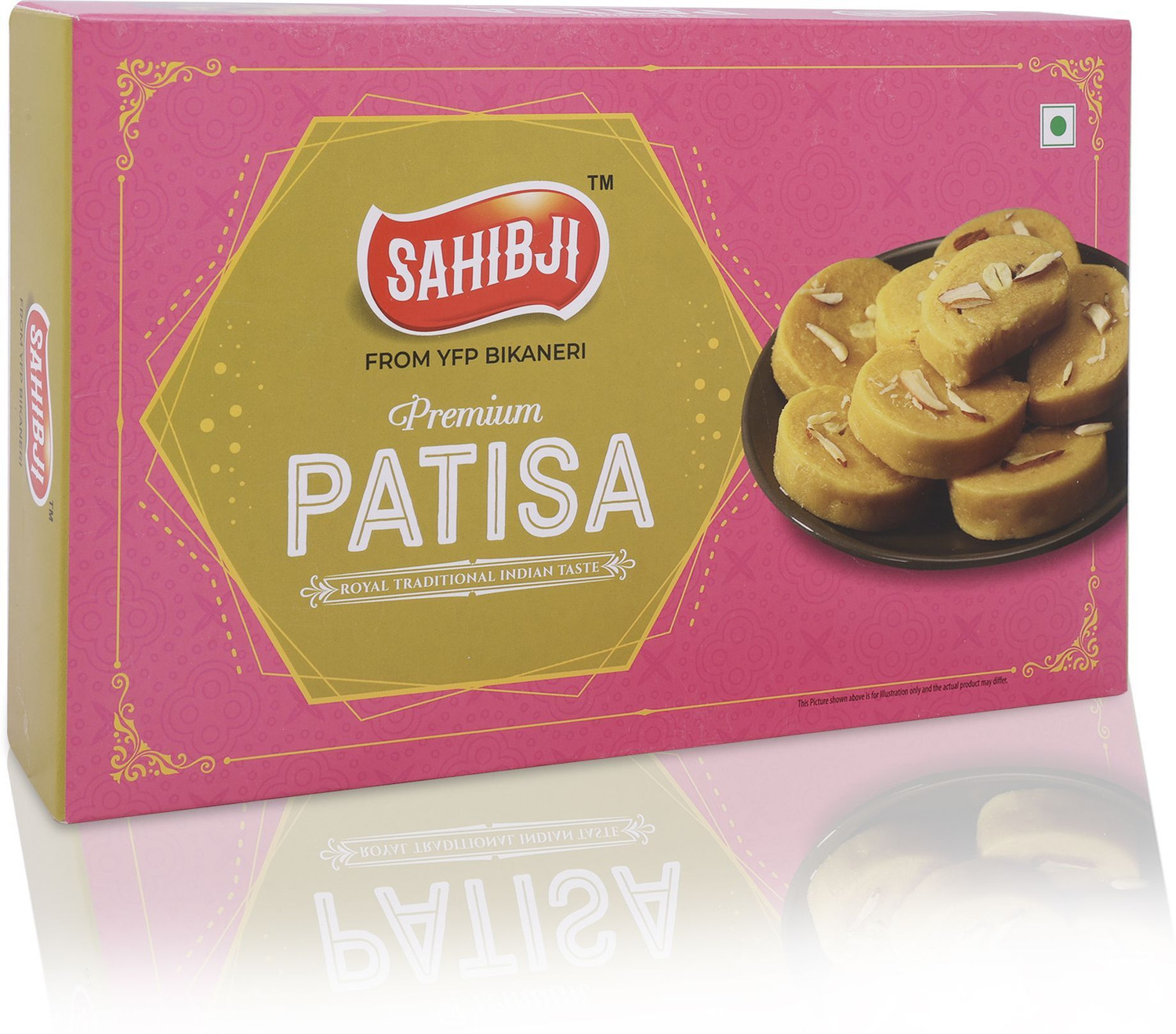 Image of YFP SAHIBJI Patisa 400 Gram | Traditional Indian Sweet | No added Colours or Preservatives Box