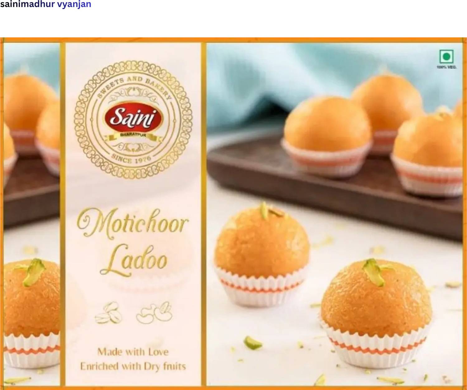 sainimadhur vyanjan Soft & Juicy Motichoor Laddu