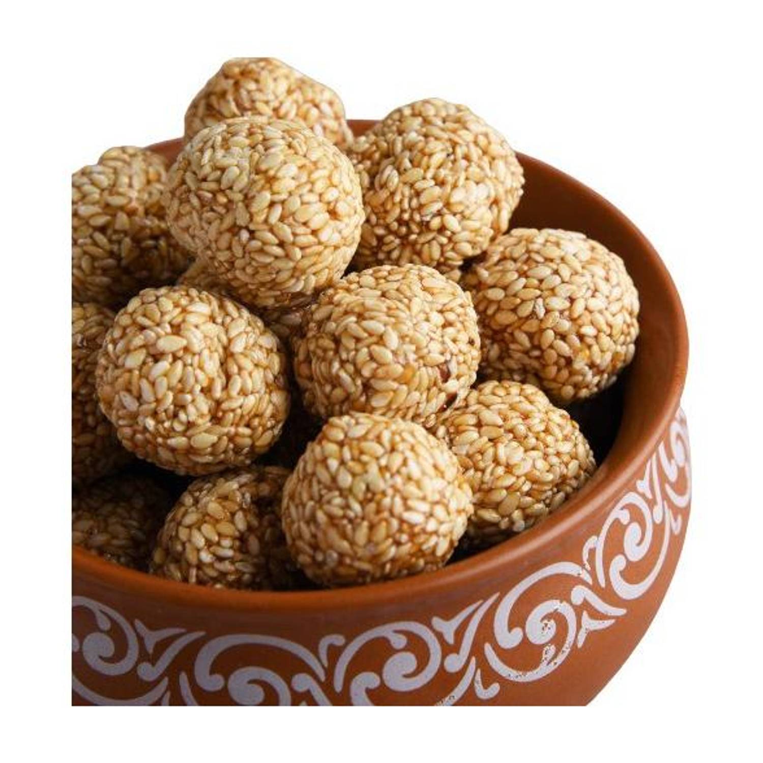 Lemor Winter Special Jaggery (Gud) White Till & Peanut Ladoo 400 GMS (2 Packets of 200 GMS Each) | Just Like Home Made Chikki (Soft & Crunchy)…
