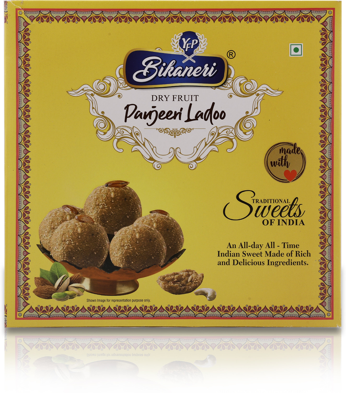 Image of yfp bikaneri Panjeeri Ladoo - Traditional Indian Sweet | 100% Natural & Homemade Taste Box