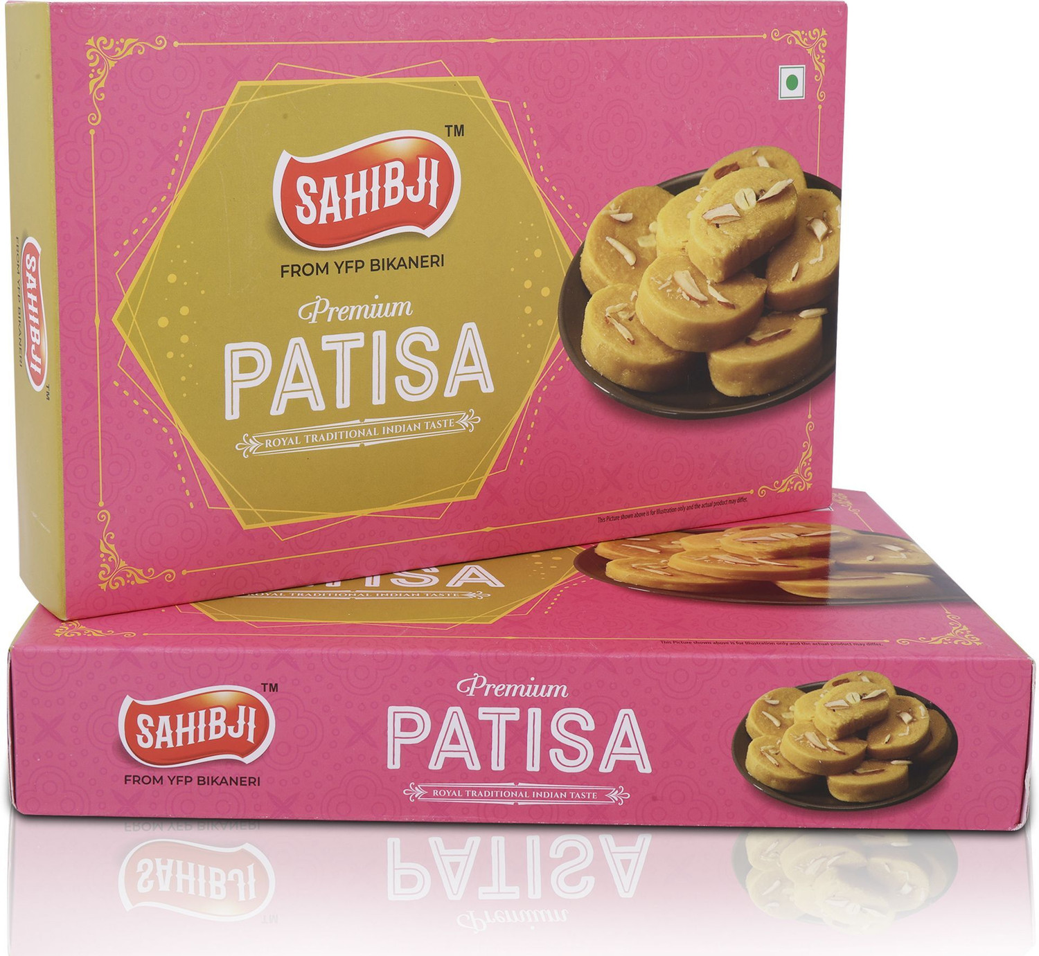 Image of YFP SAHIBJI Patisa 400 Gram | Traditional Indian Sweet | No added Colours or Preservatives Box
