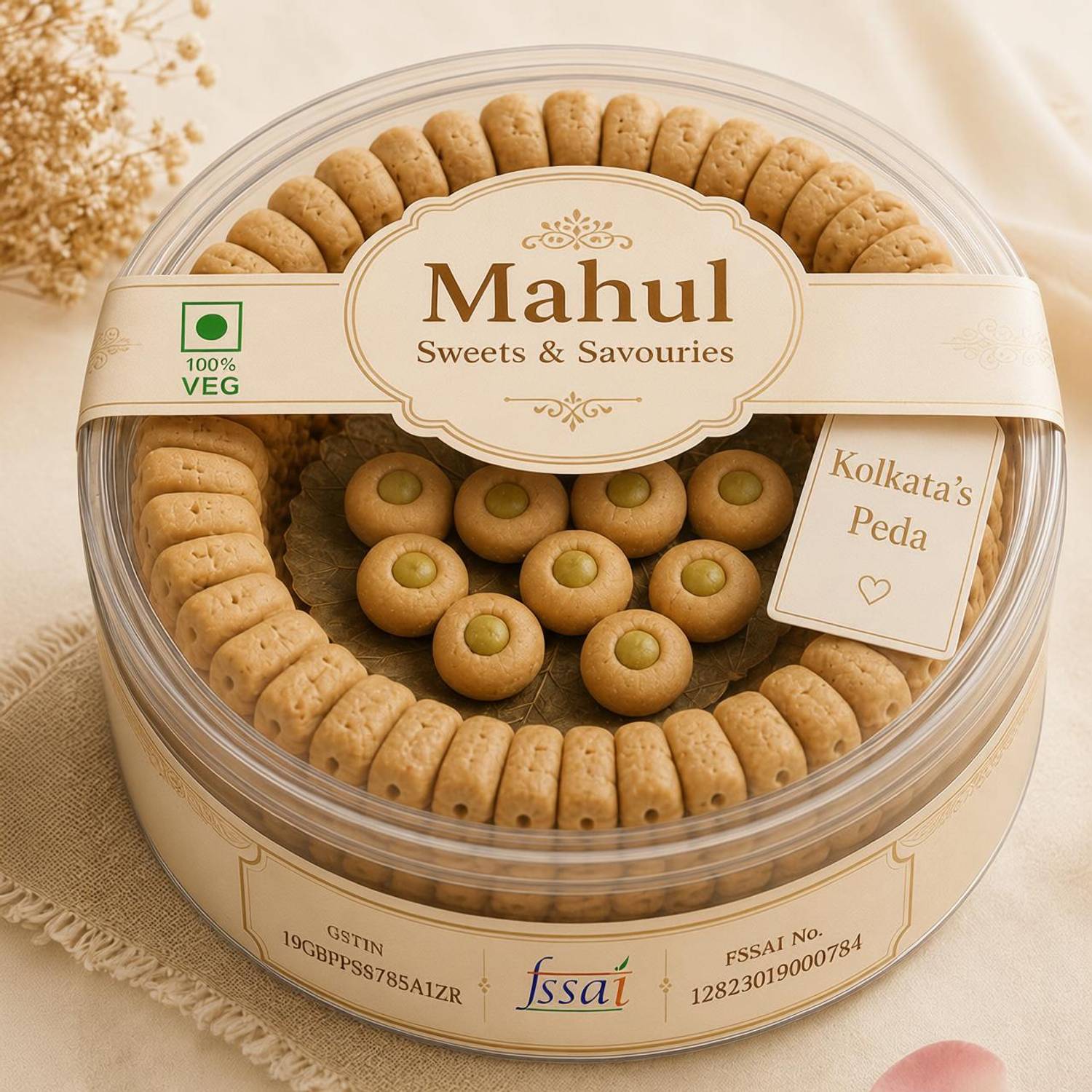 Mahul Sweets & Savouries Kolkata's Peda 1Kg