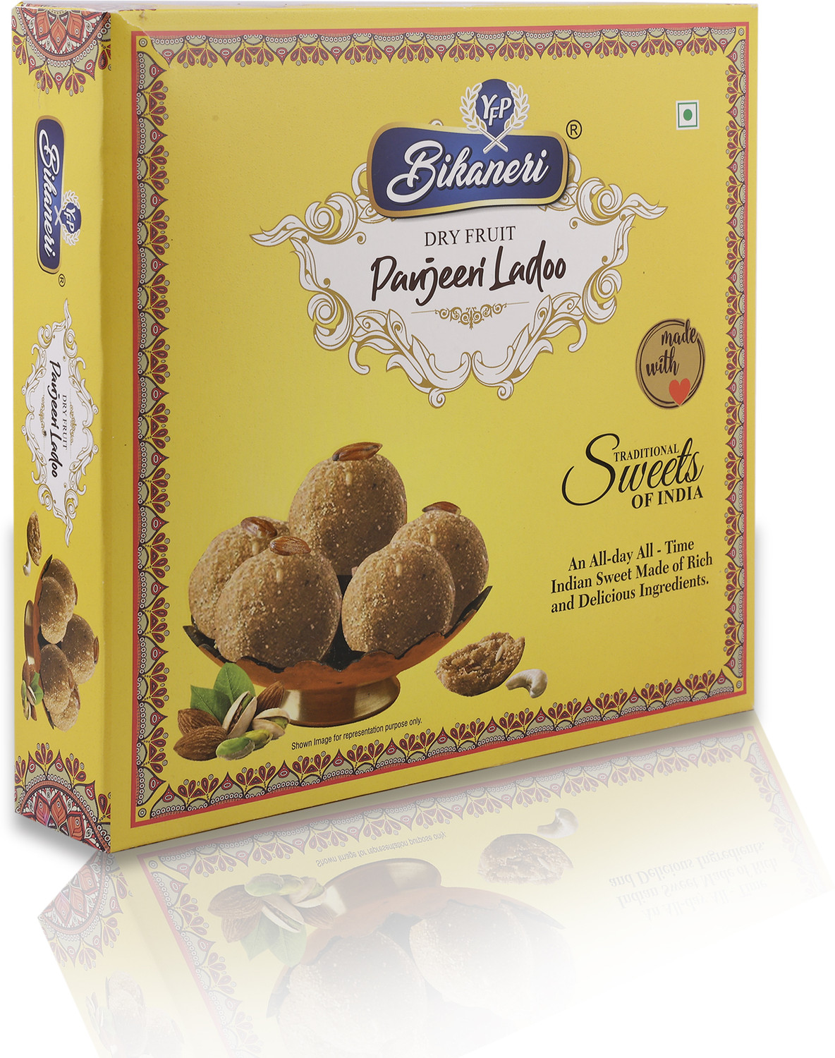 Image of yfp bikaneri Panjeeri Ladoo - Traditional Indian Sweet | 100% Natural & Homemade Taste Box