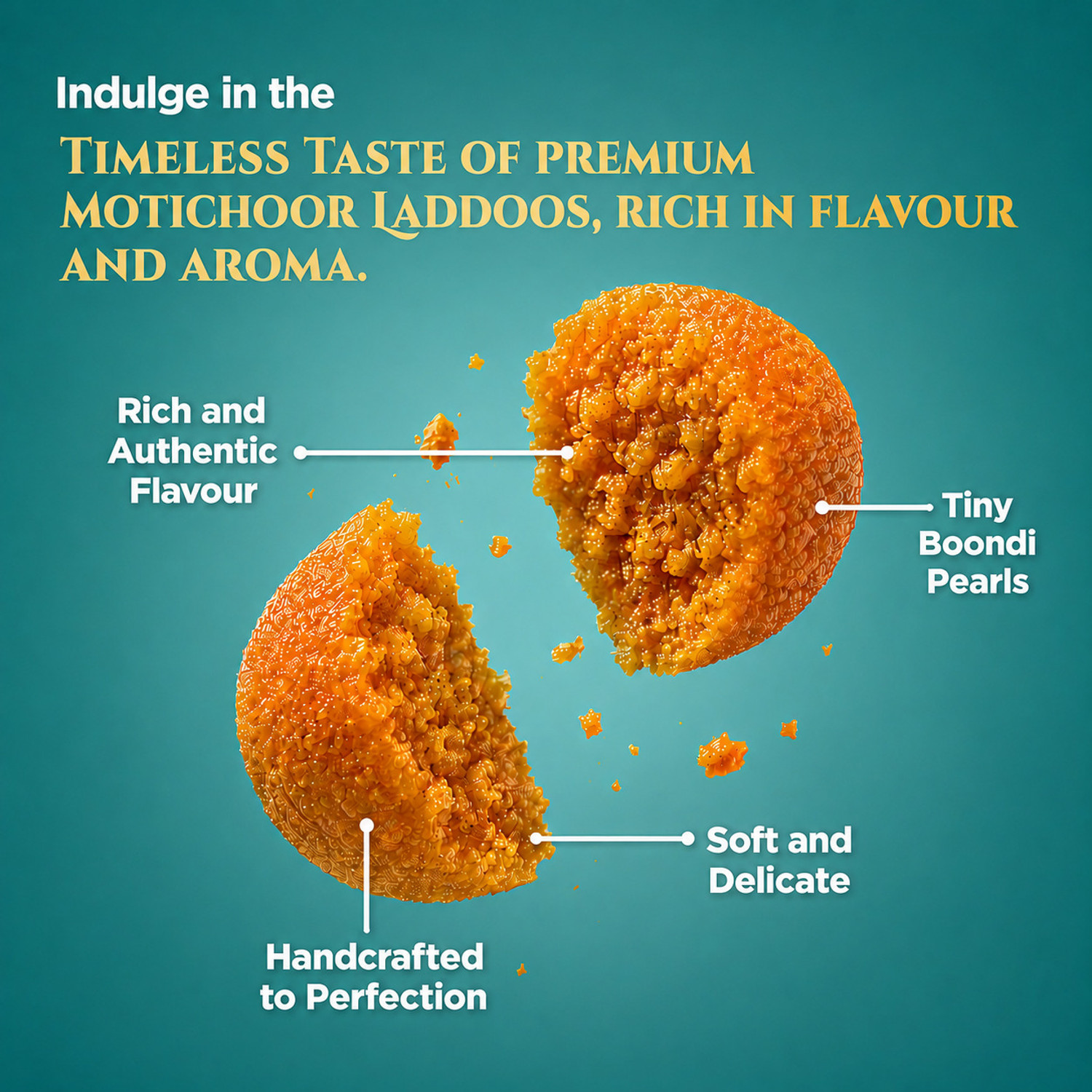 Image of Lal Motichur Laddoo (400g)