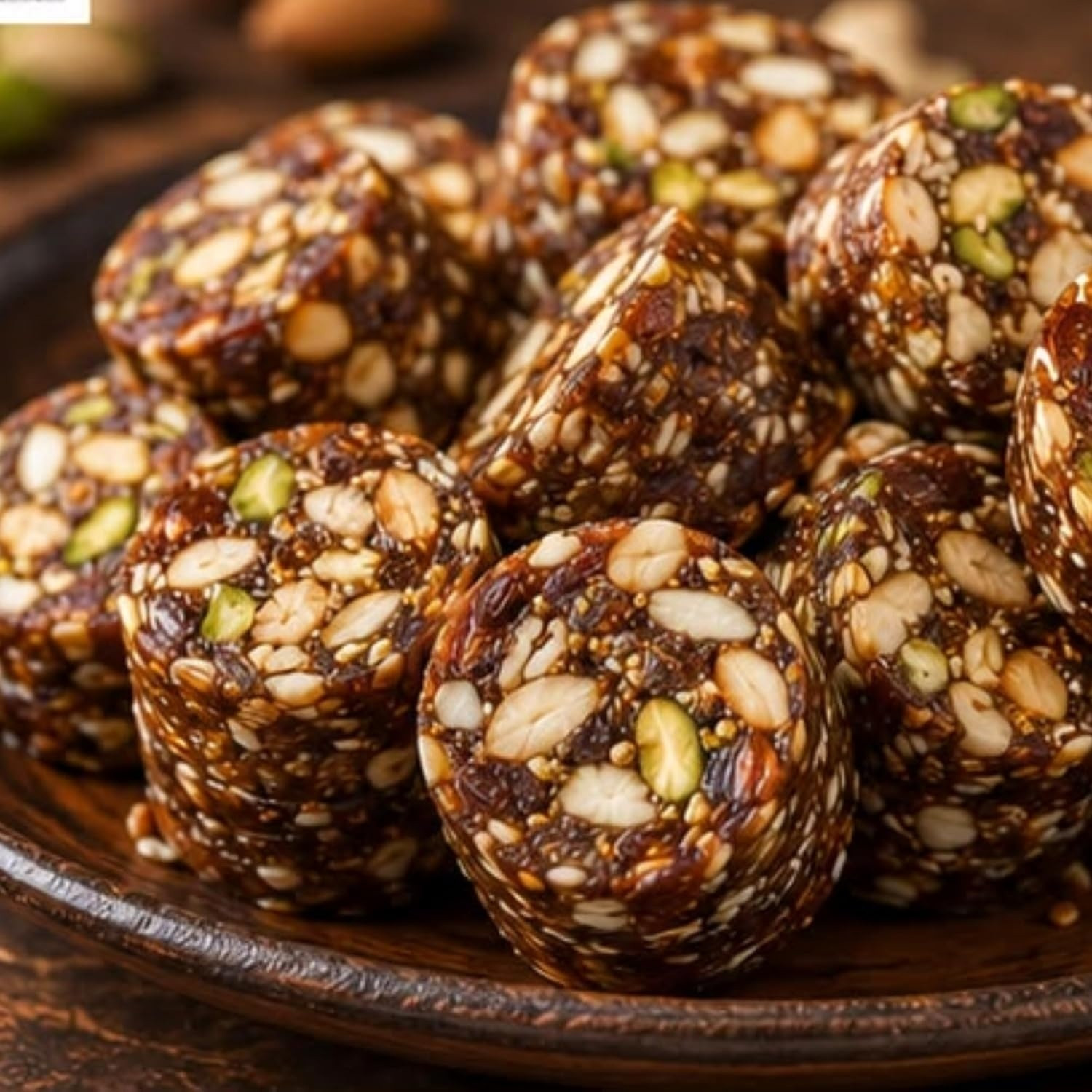 Image of ONE PLUS TWO BITE Premium Dry Fruit Rolls No Added Sugar Mixed Nuts Seeds Healthy Snack Pack