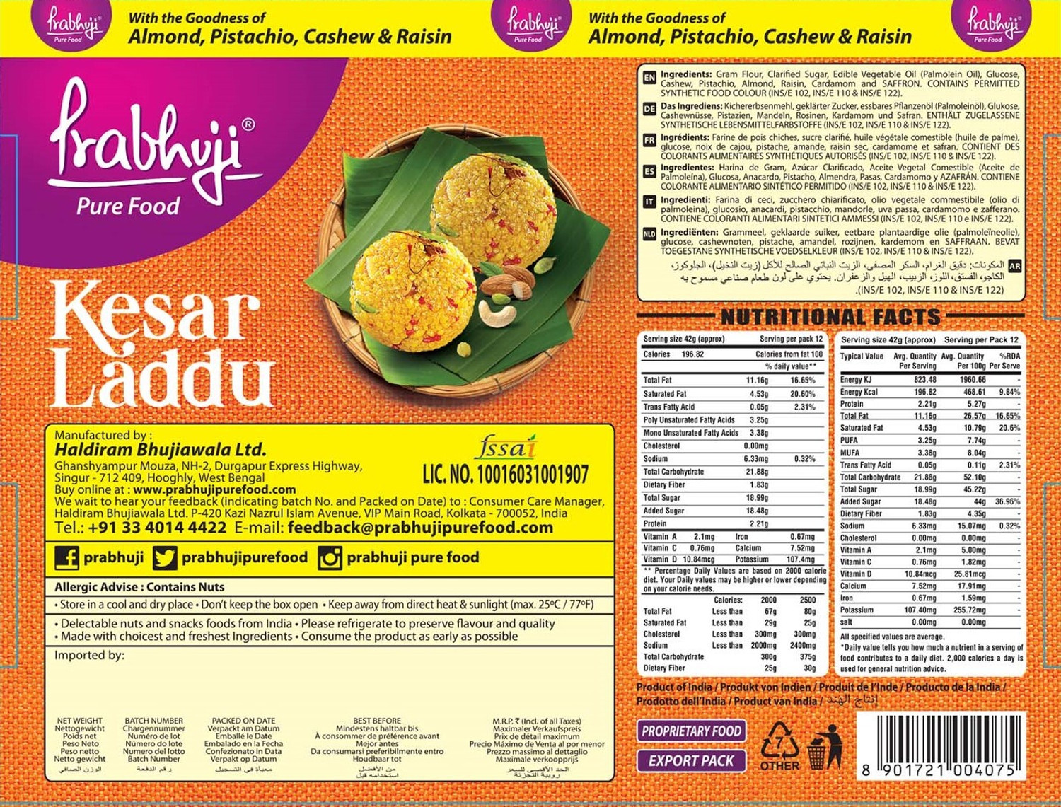 Image of Prabhuji Kesar Laddoo