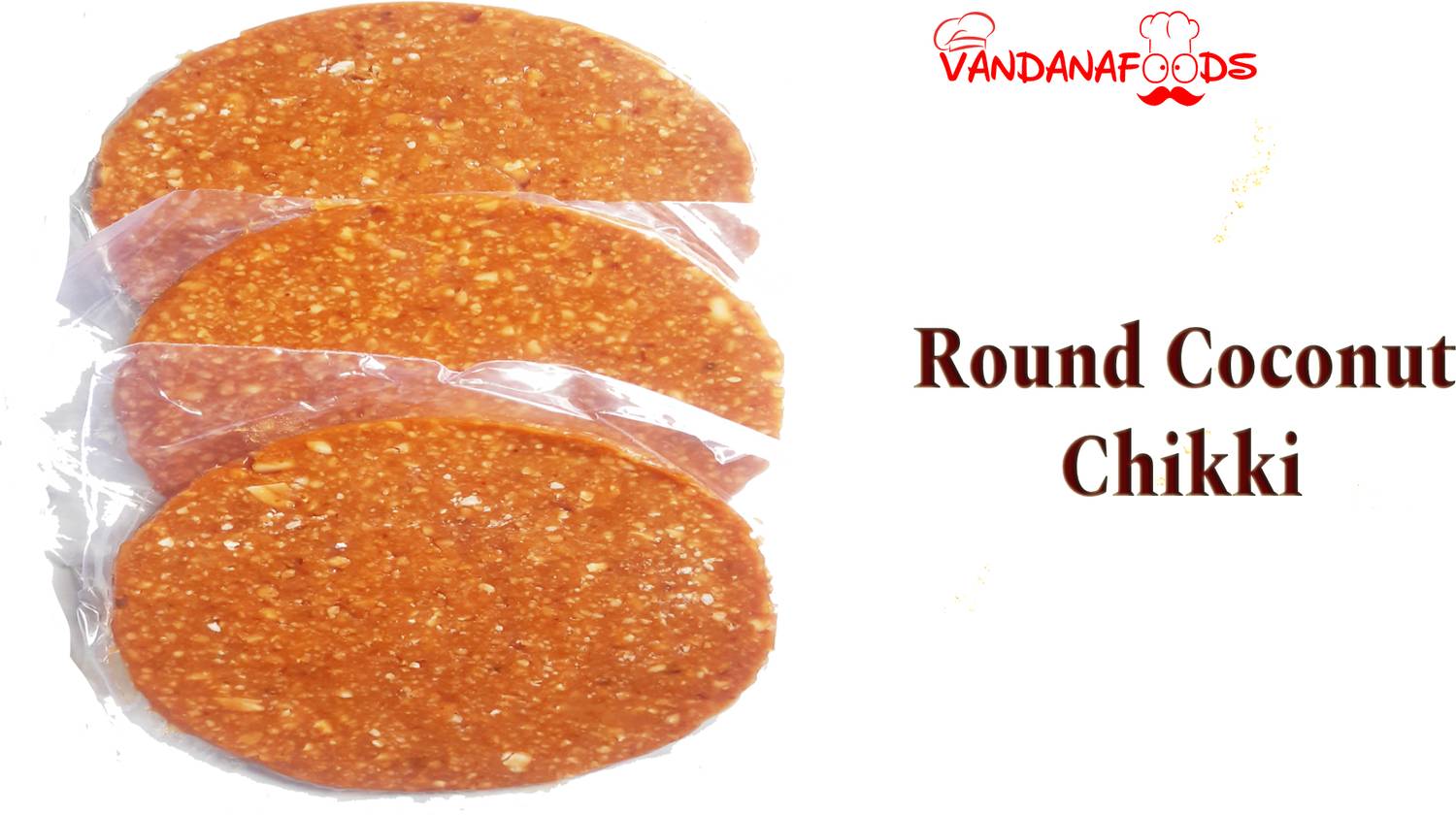 Vandana foods Round Coconut Chikki