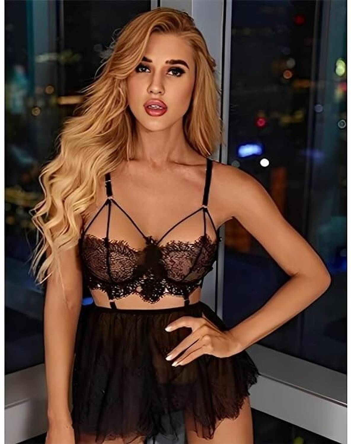 elijah Womens Party Dress Hot Night Dresses for Women|Sexy Babydoll Dress for Honeymoon Self Design Women Swimsuit