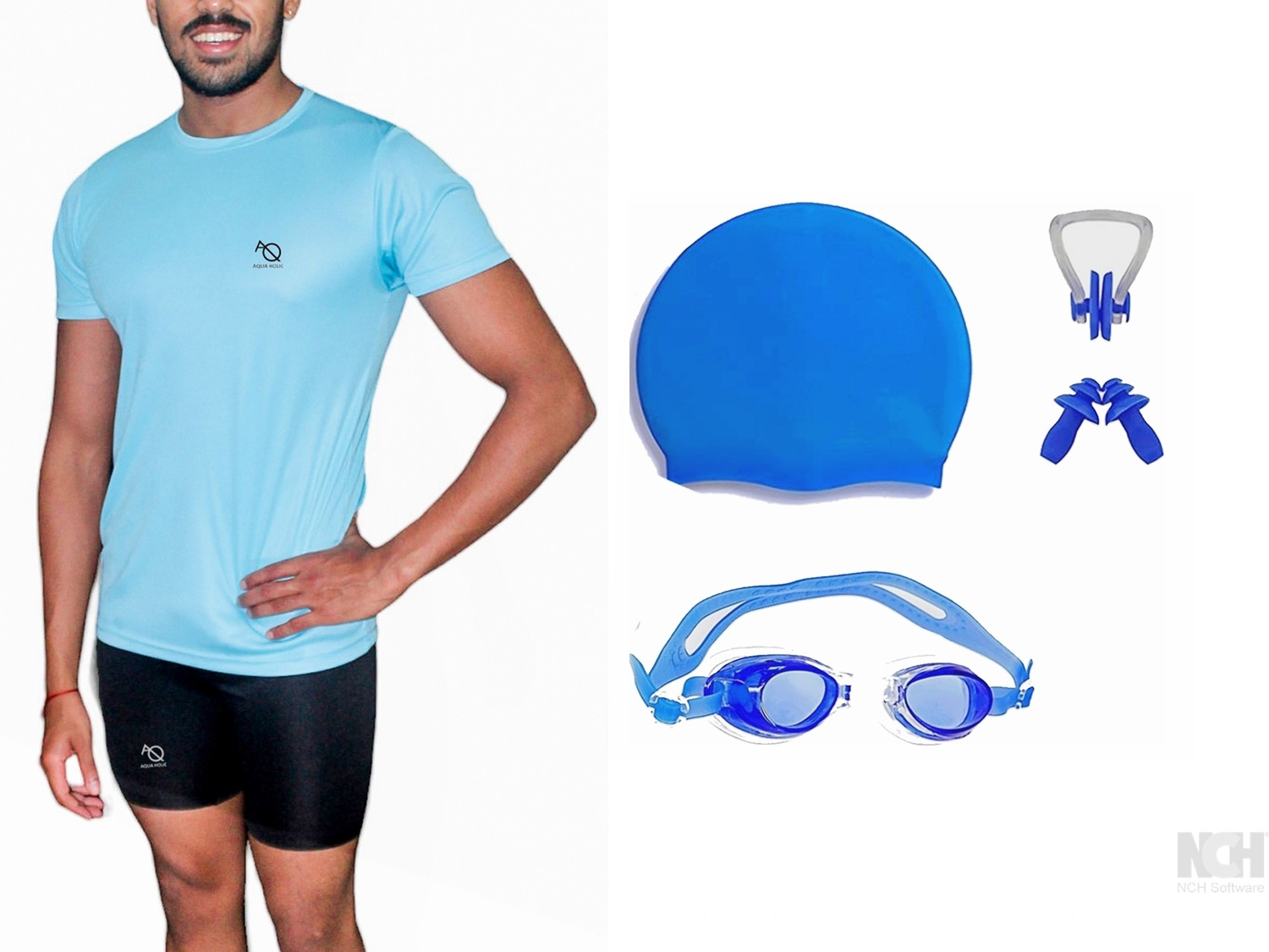Image of AQUA holic Fashion Solid Men Swimsuit