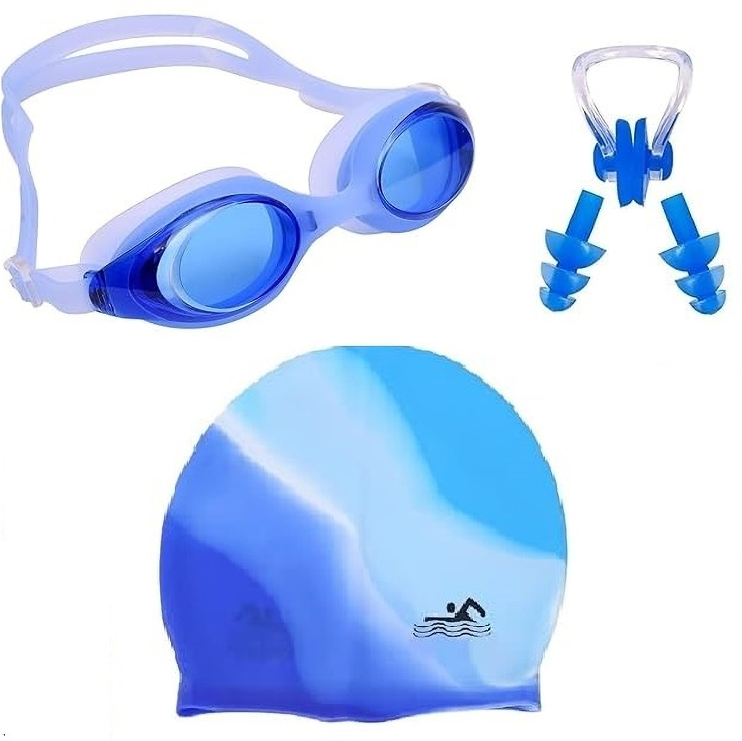 Image of Lebami Swimming Kit For Kids Boys With Costume, Goggles, Cap, Tube & Pool Accessories Printed Boys Swimsuit