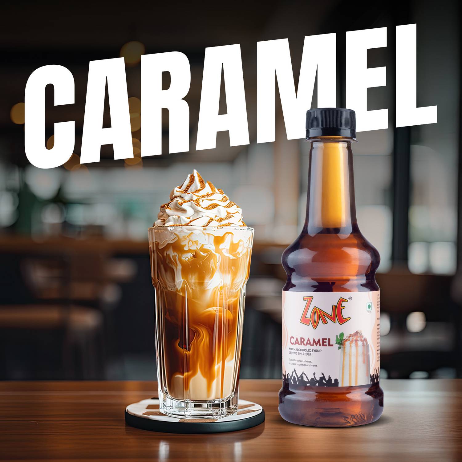 Zone Caramel Flavoured Syrup 300ml Caramel Price in India - Buy