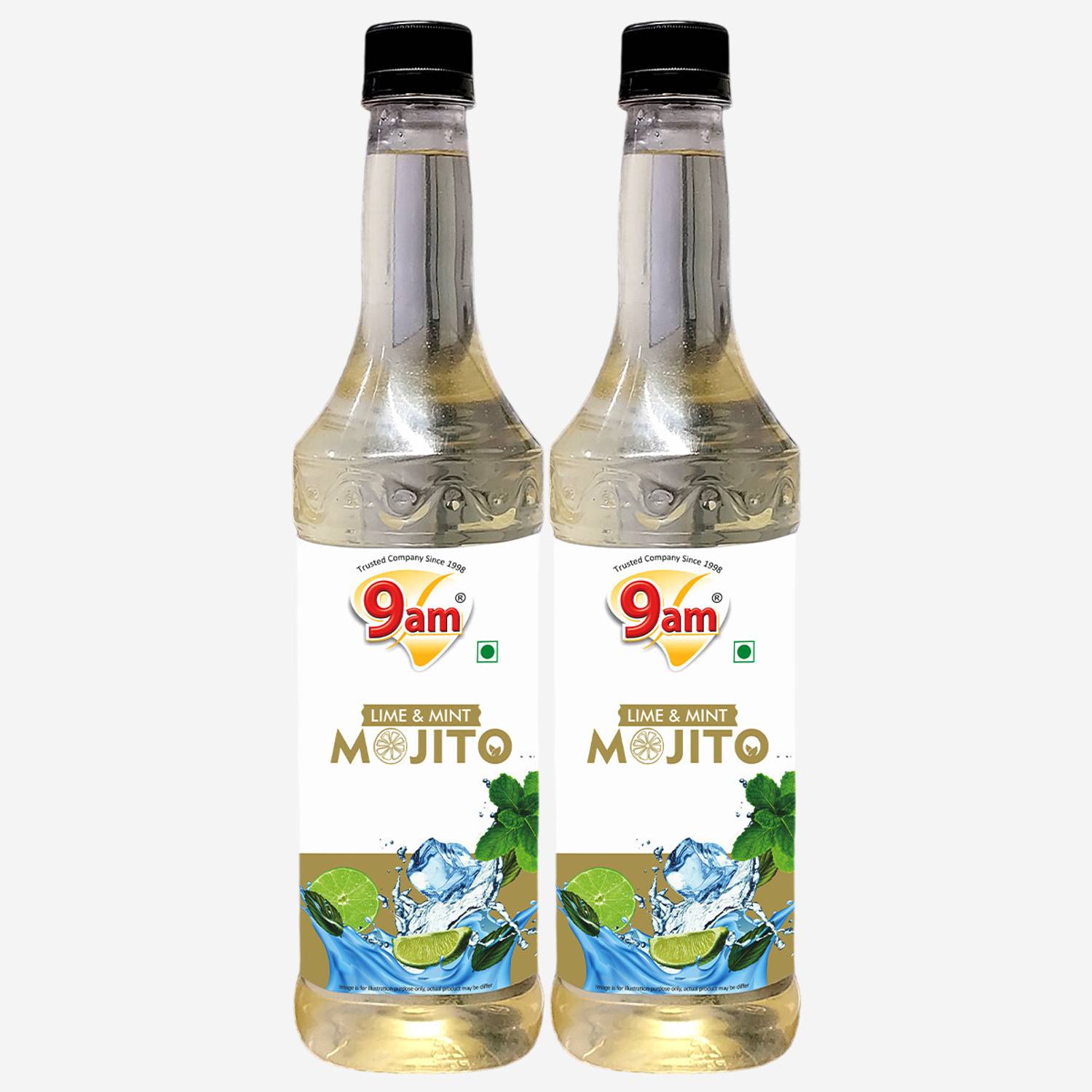9am Lime & Mint Mojito Mocktail Syrup (Full of Freshness) Mint & Lime