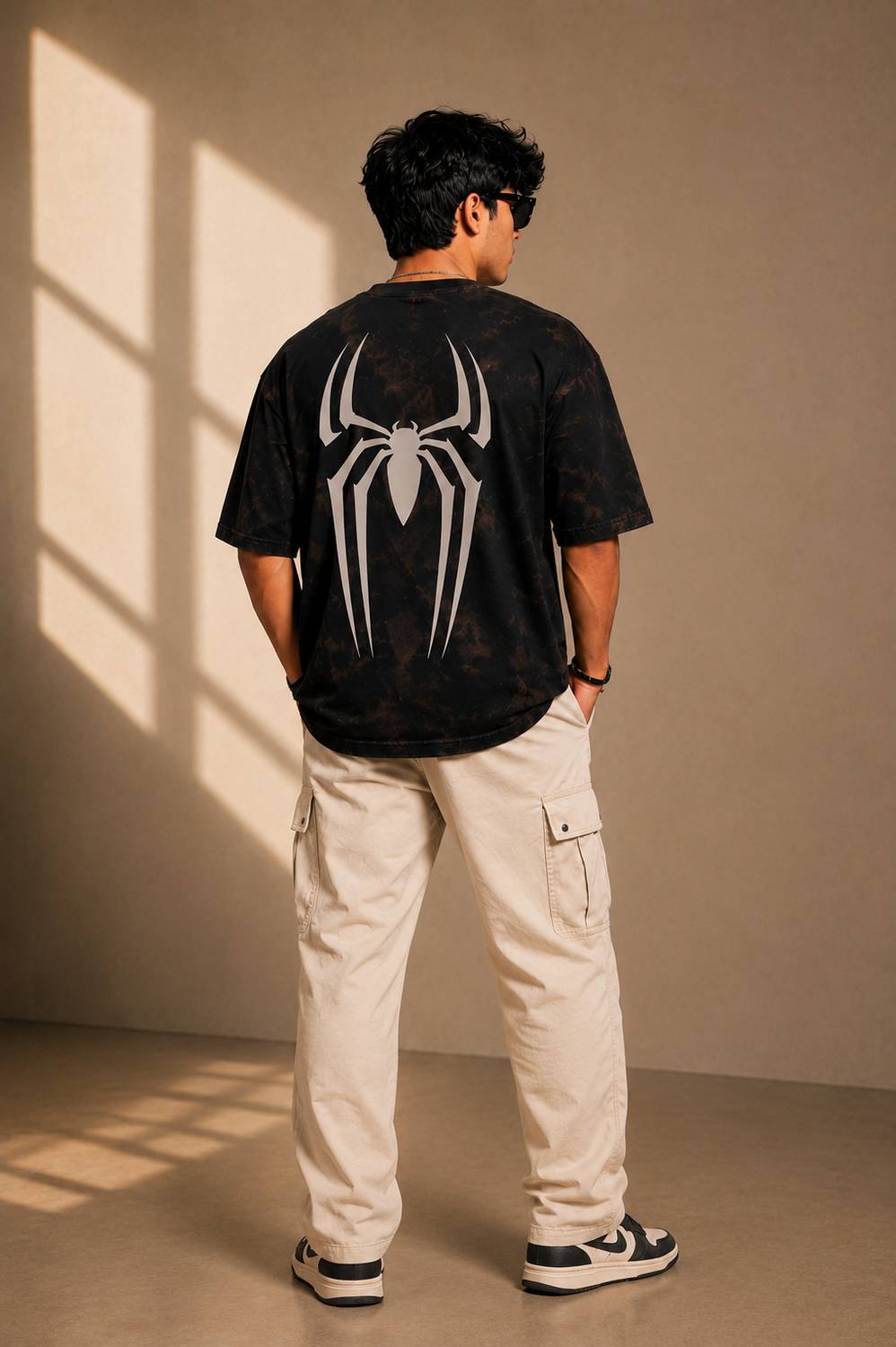 Klyra Club Tie & Dye Black T-Shirt - Image 3