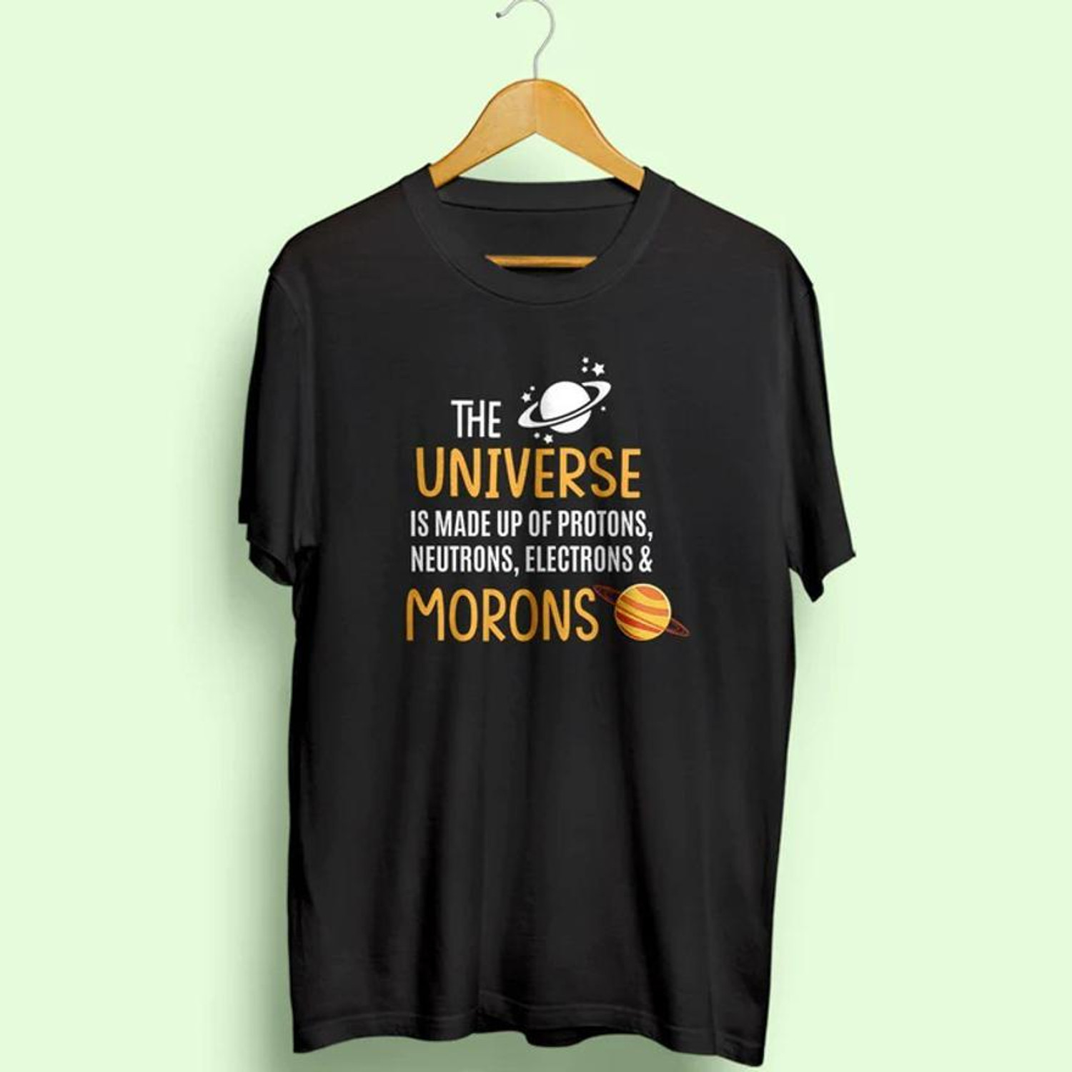 Image of KIDDY STAR Graphic Print Men Black T-Shirt