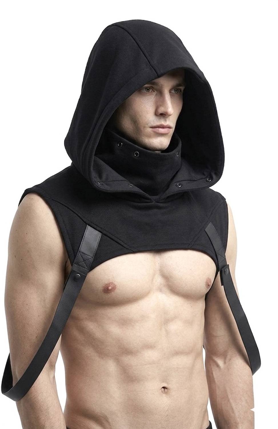 youngcash Men Hooded Neck Black T-Shirt - Image 2