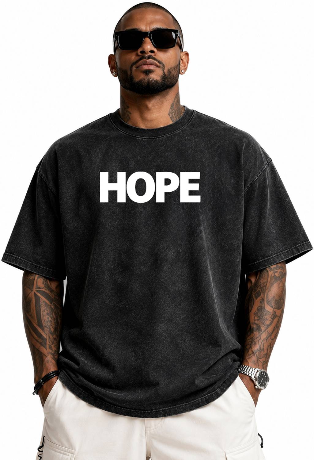 HADAR Printed Men Black T-Shirt - Image 2