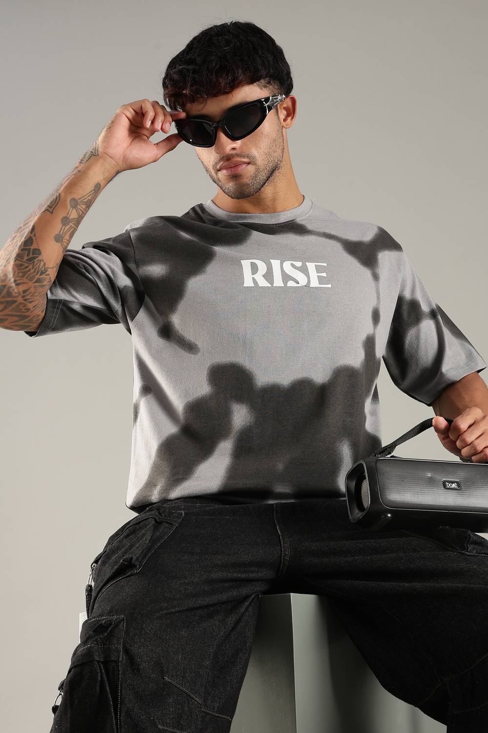 Smosh Graphic Print Men Grey T-Shirt - Image 3