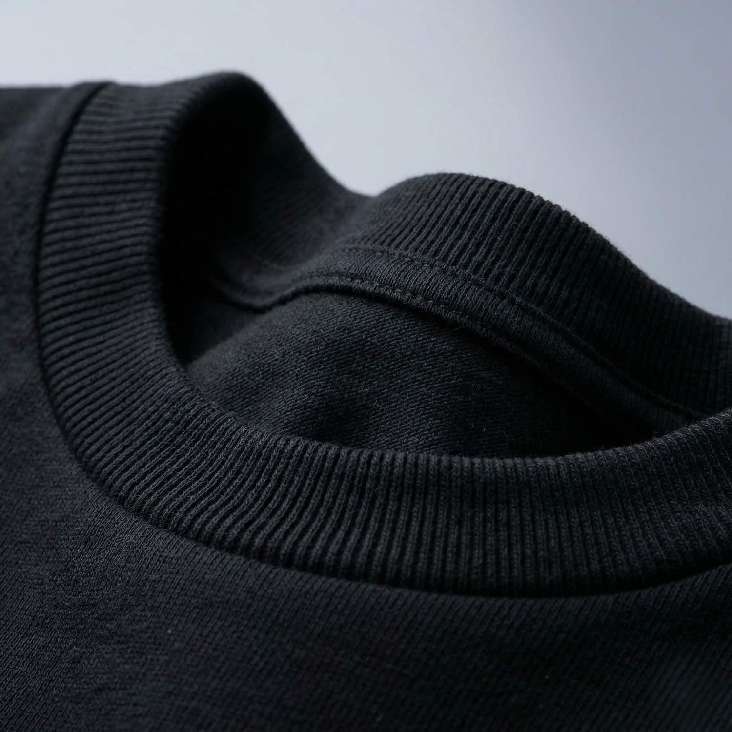 Image of KOSAKSI Washed /Ombre, Typography Men Round Neck Black T-Shirt