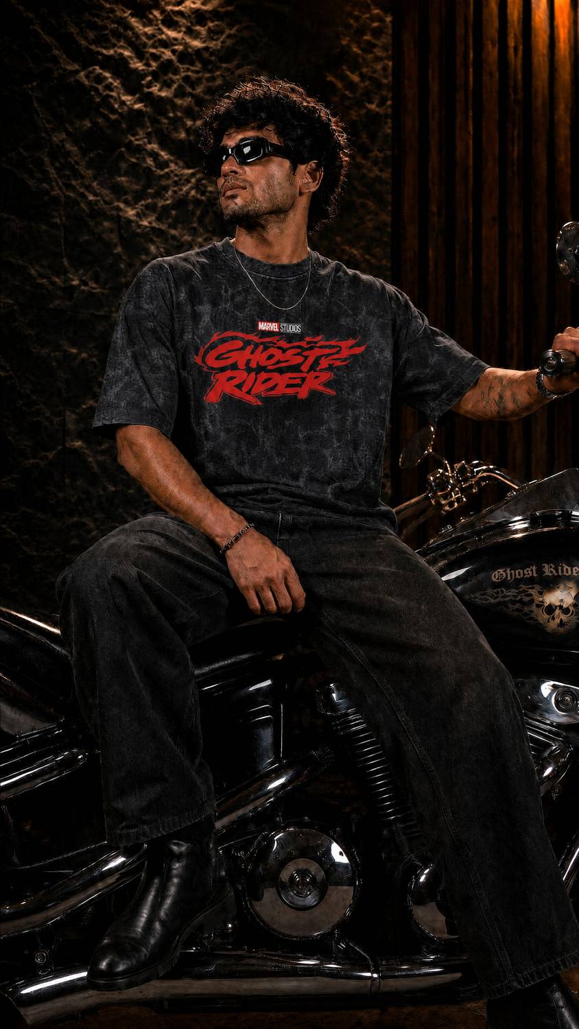 Woops Studio! Black Graphic Print Men's T-Shirt - Image 3