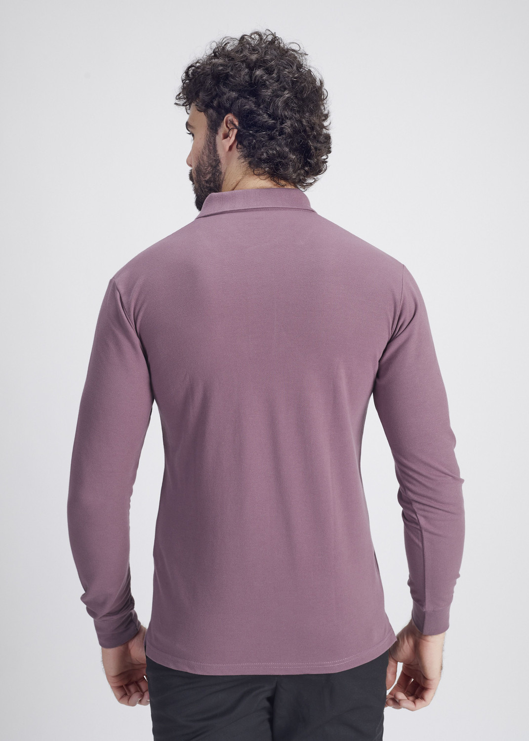 Image of PRORIDERS Solid Men Polo Neck Purple T-Shirt