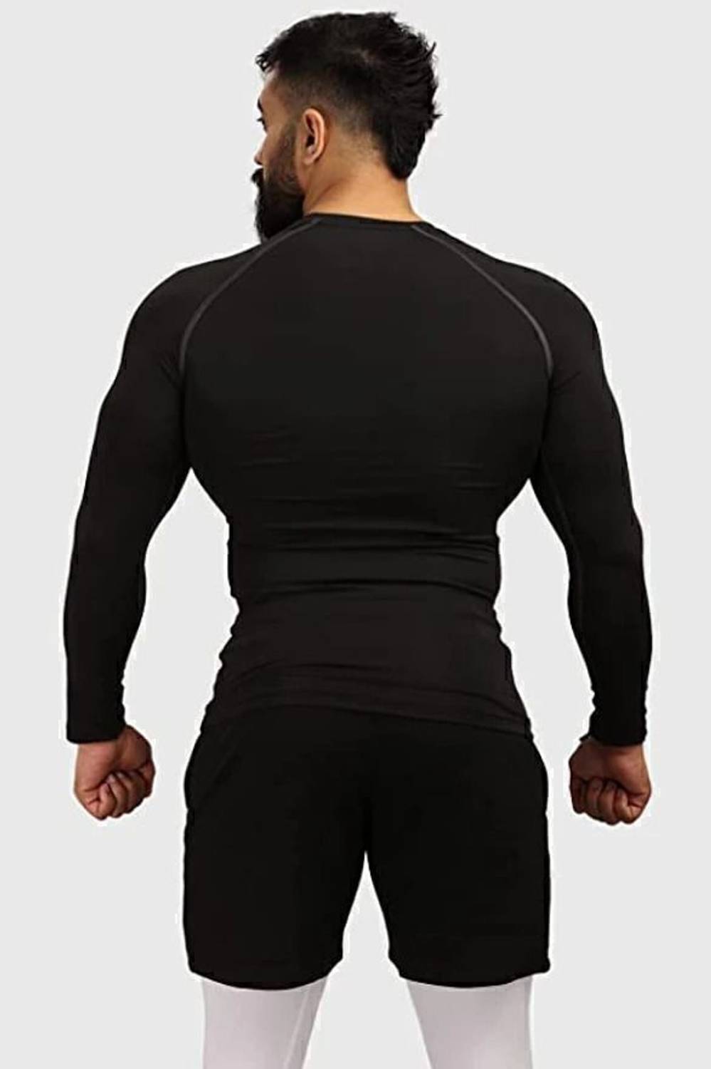 NINQ Men Black Round Neck T-Shirt - Image 2