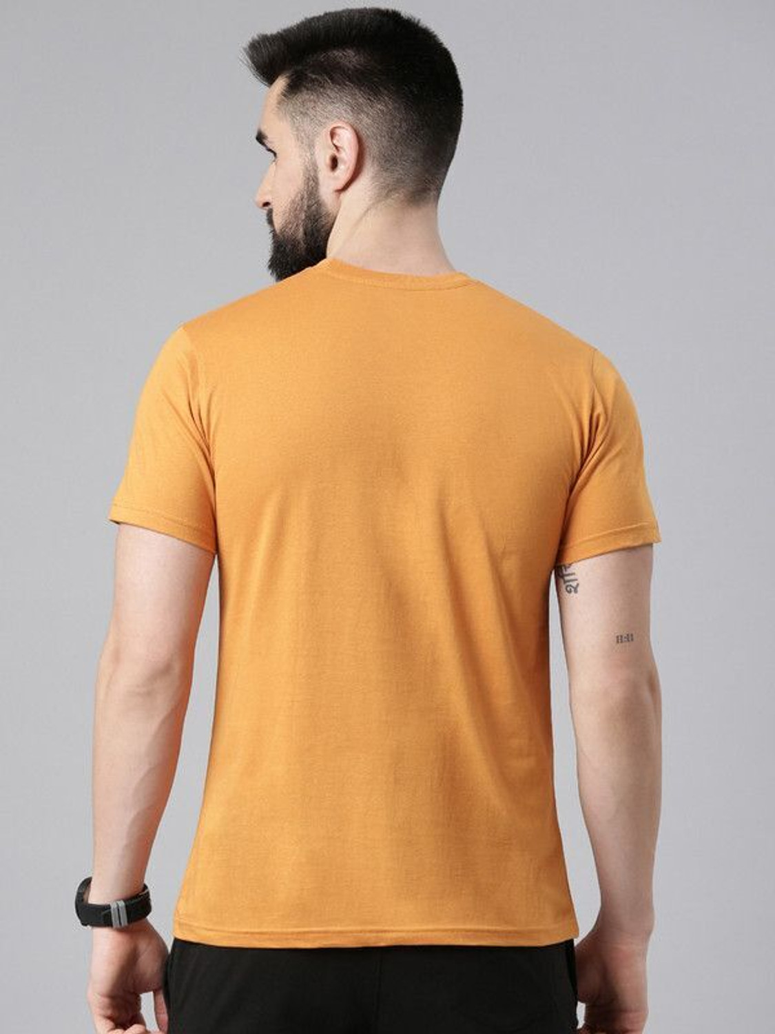 Image of Force NXT Solid Men Round Neck Multicolor T-Shirt