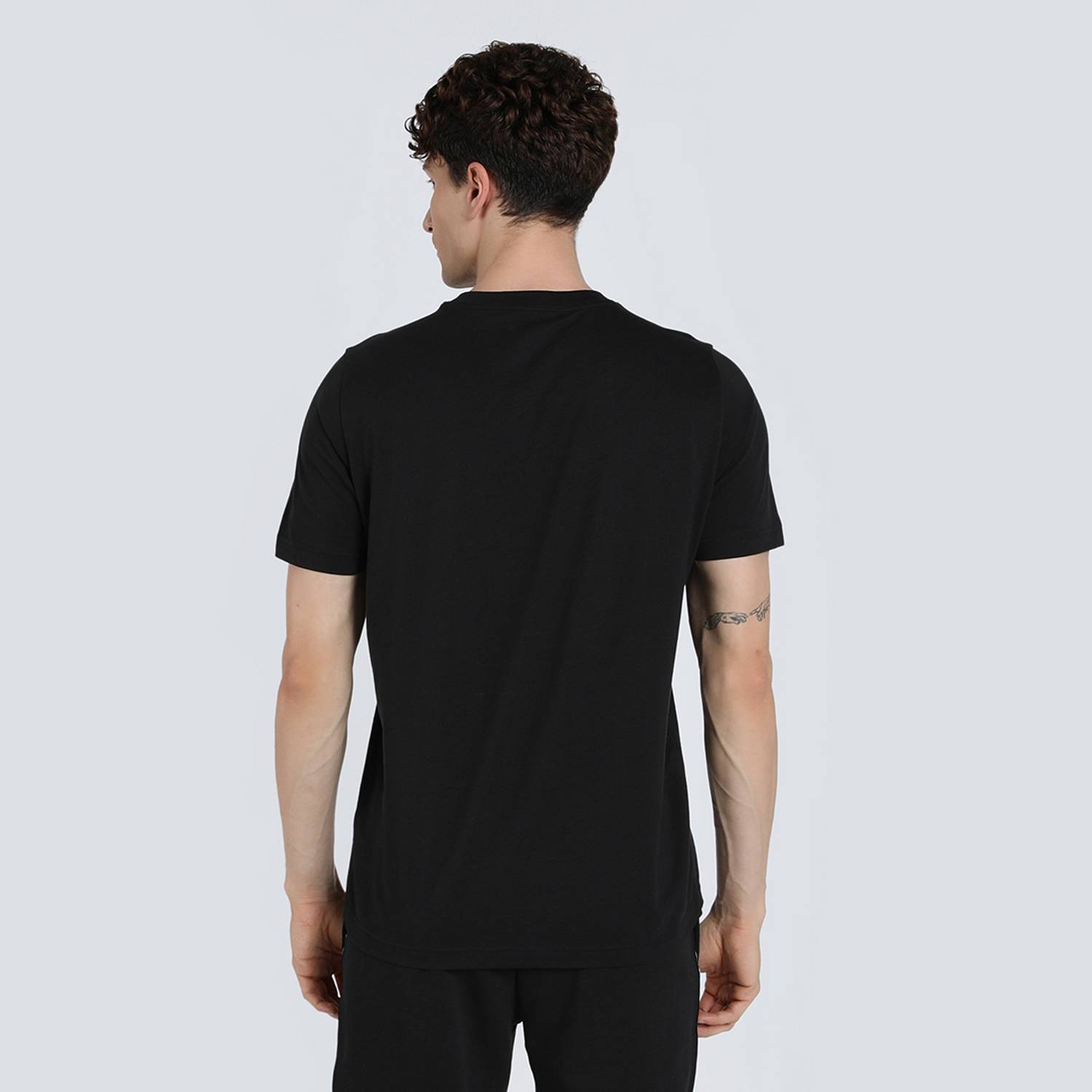 PUMA Black Printed Men Crew Neck T-Shirt - Image 4