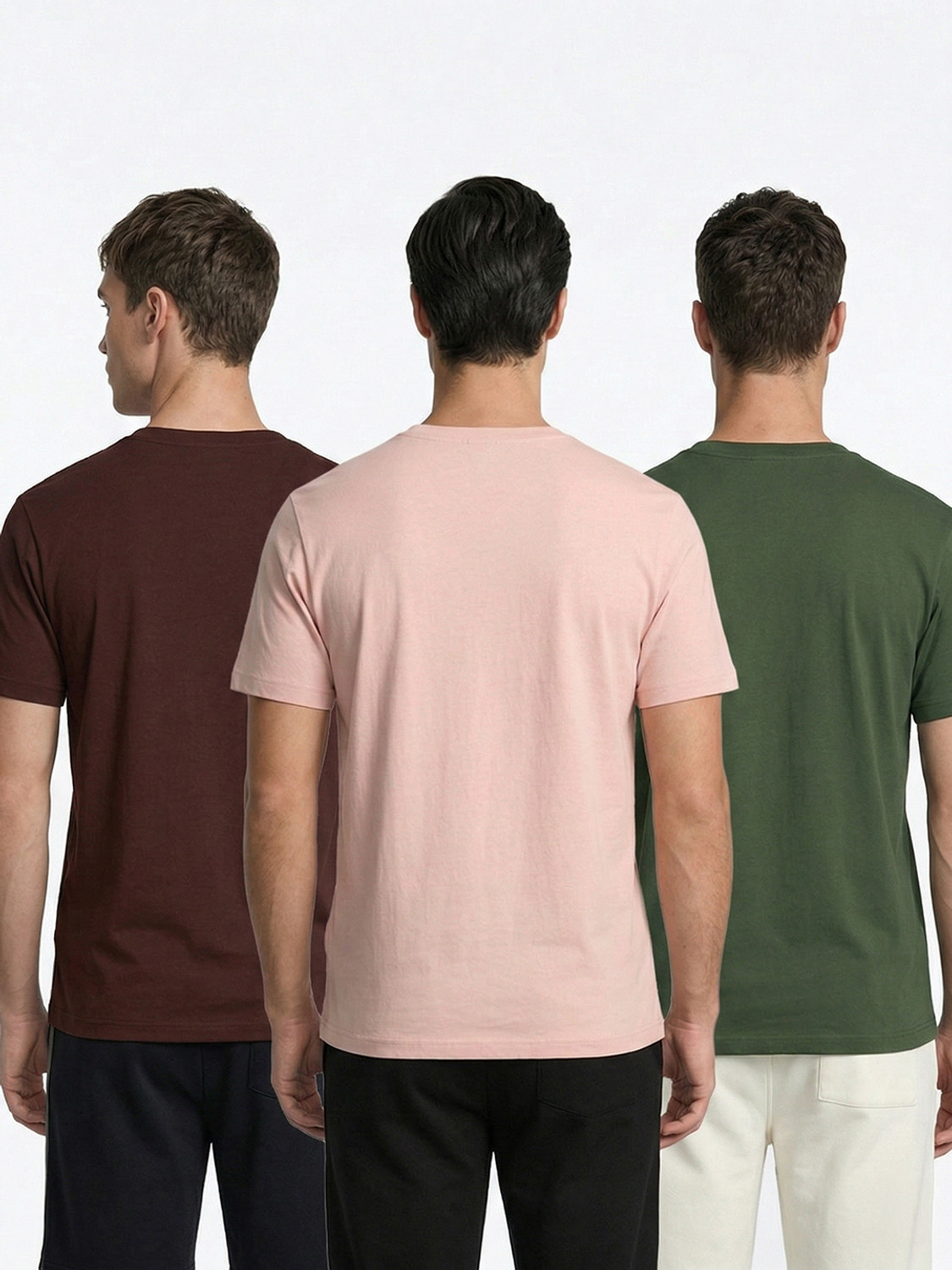 Image of NOBERO Printed Men Round Neck Multicolor T-Shirt