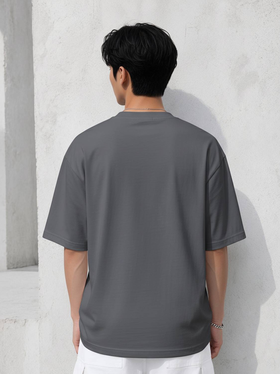 RPIRT Men Grey Round Neck T-Shirt - Image 2