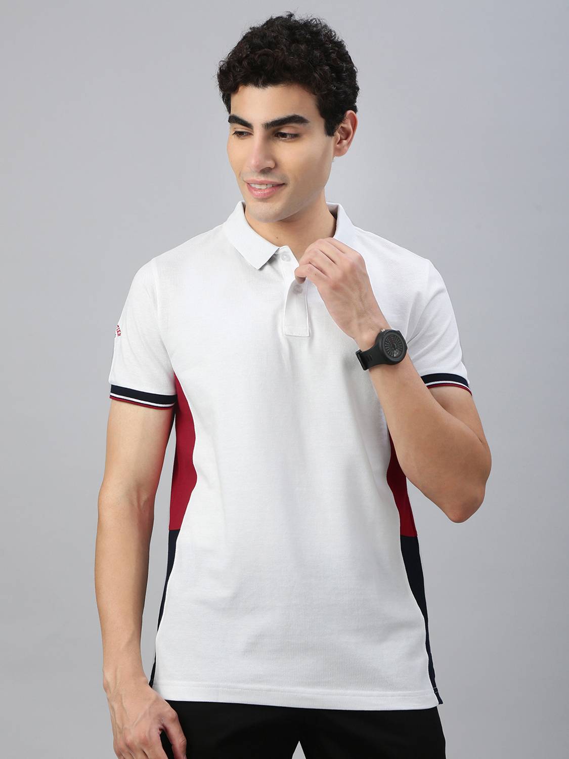 Classic Polo Printed Men Polo Neck White T-Shirt - Buy Classic