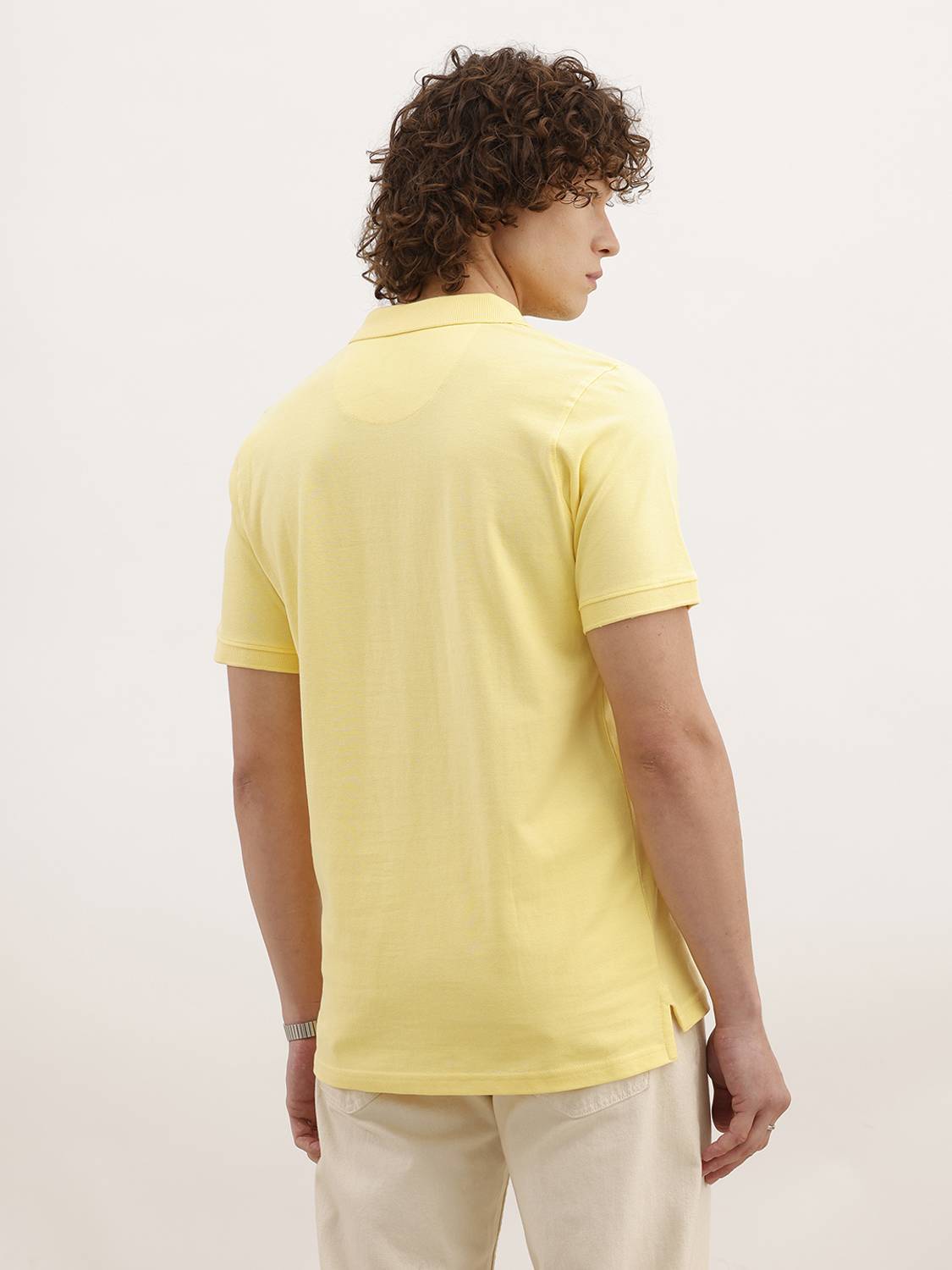 WROGN Yellow Polo Neck T-Shirt - Image 3