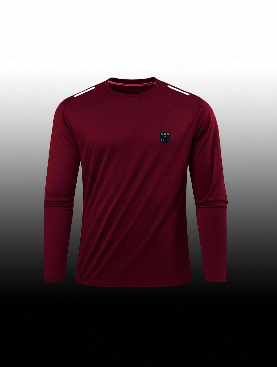 AVOLT Printed Men Round Neck Maroon T-Shirt