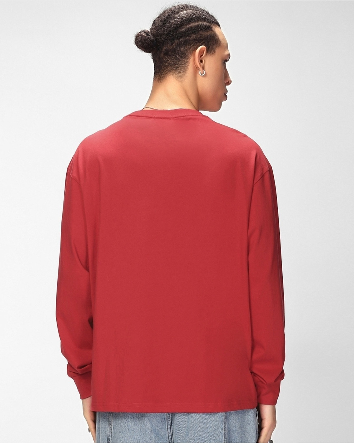 Image of BEWAKOOF Graphic Print Men Round Neck Red T-Shirt
