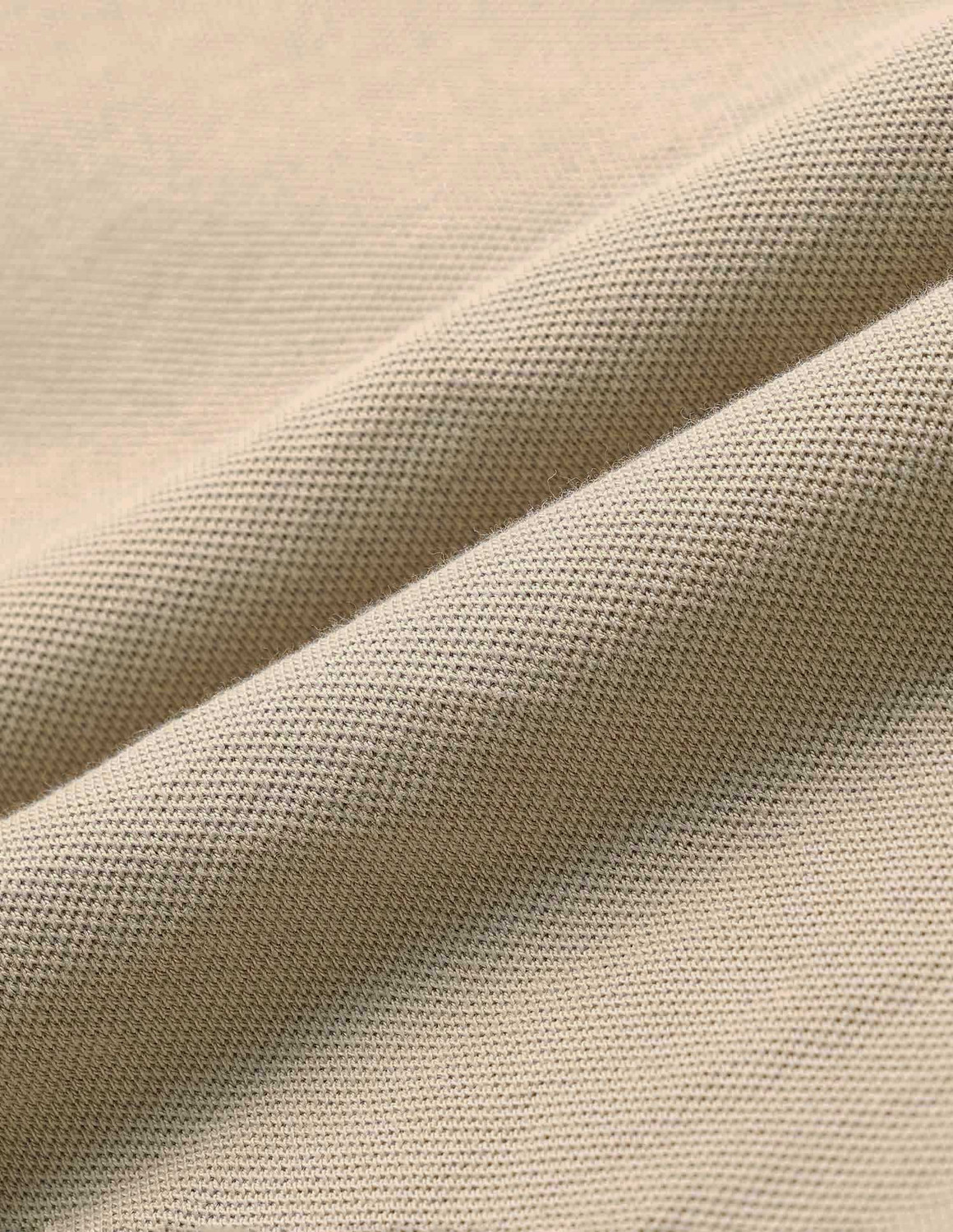 Image of U.S. Polo Assn. Denim Co. Solid Men Polo Neck Beige T-Shirt