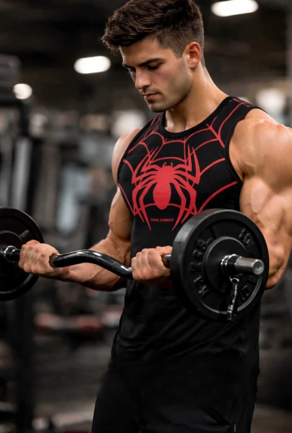 Image of Kapda Kulture Graphic Print, Sporty Men Round Neck Black, Red T-Shirt