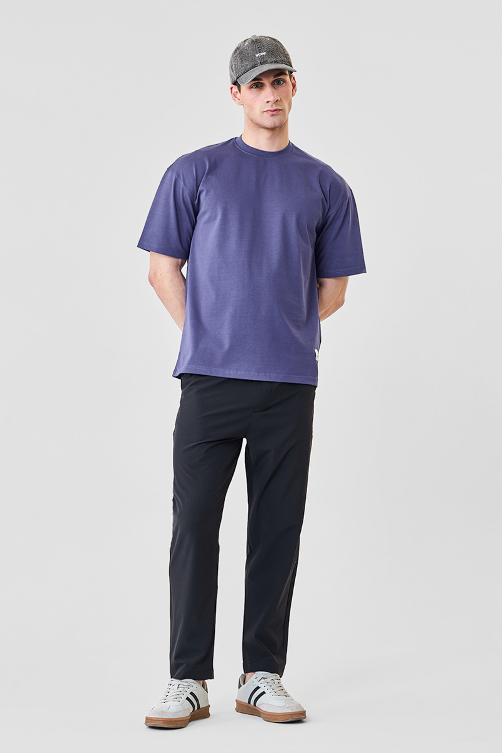 Image of Snitch Solid Men Crew Neck Light Blue T-Shirt