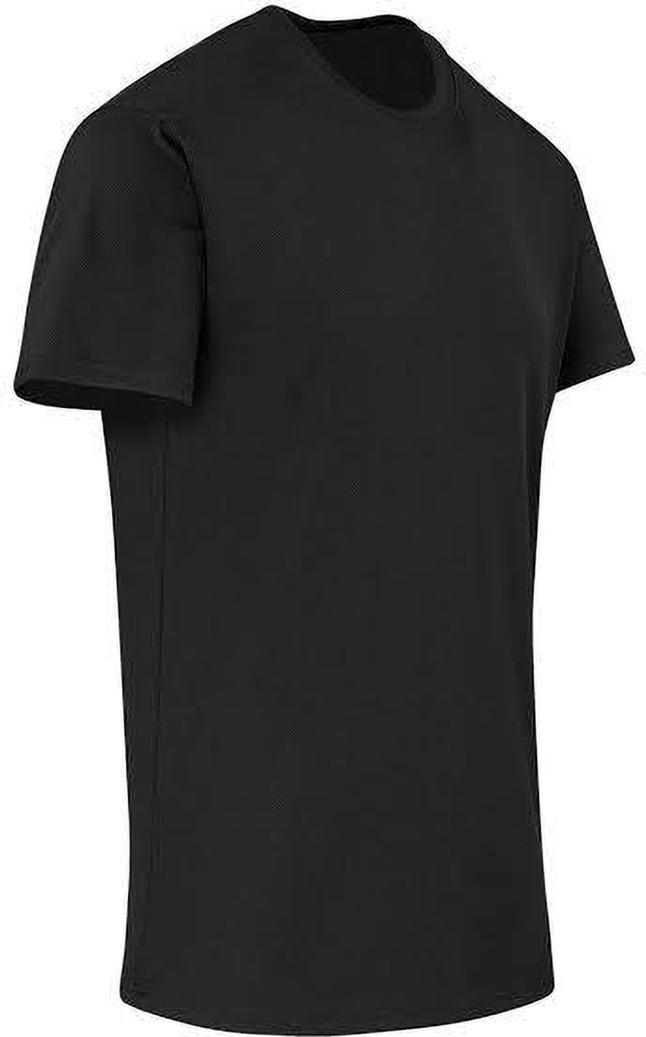 Image of Genius Impress Solid Men Round Neck Black T-Shirt