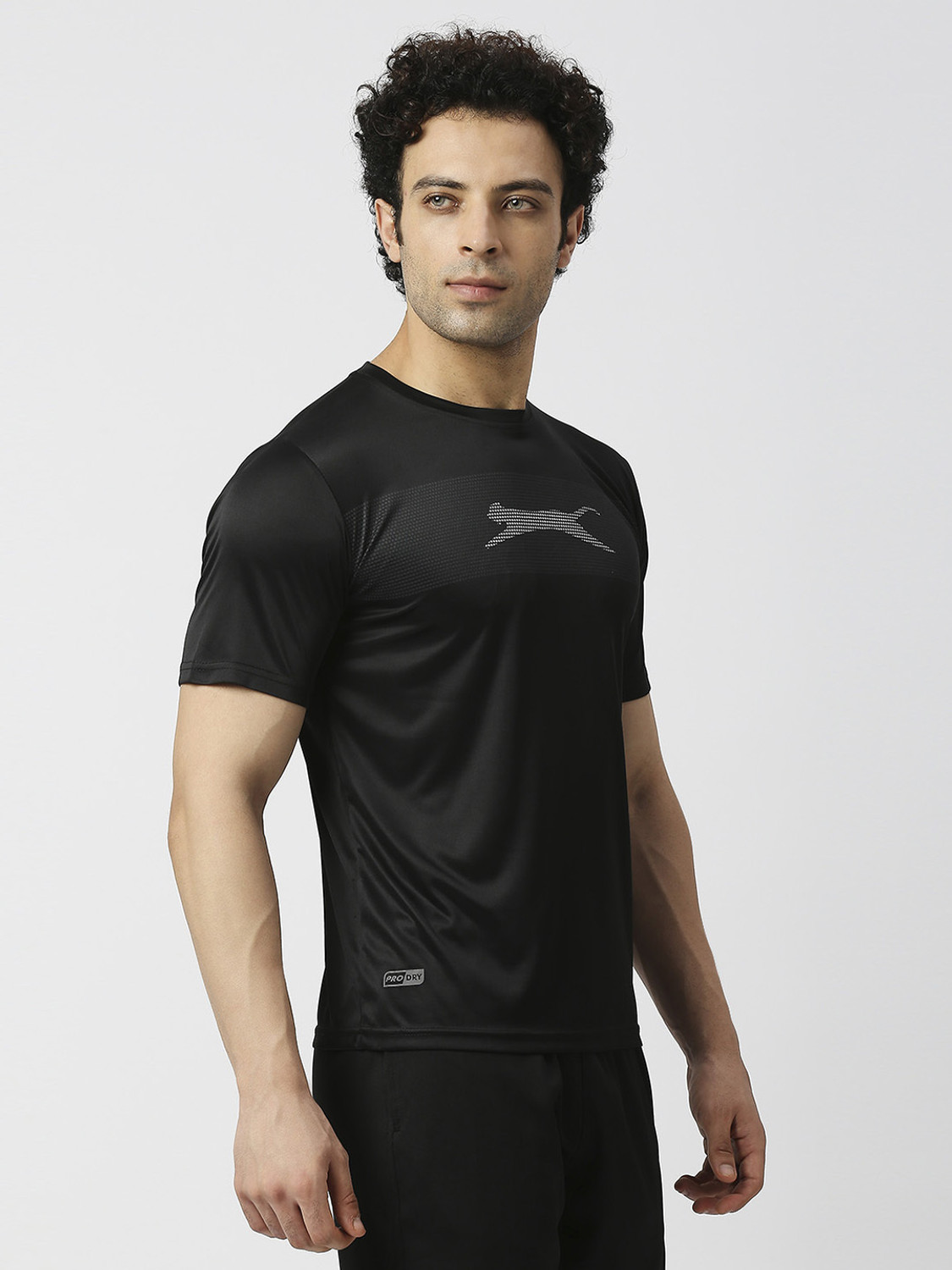 Image of BLACK PANTHER Printed Men Round Neck Black T-Shirt