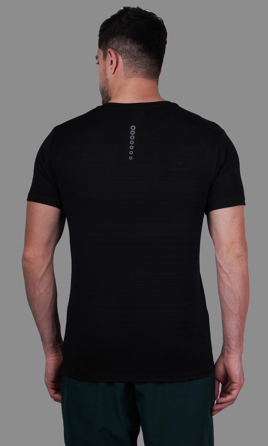 Image of Shiv Naresh Solid Men Round Neck Black T-Shirt