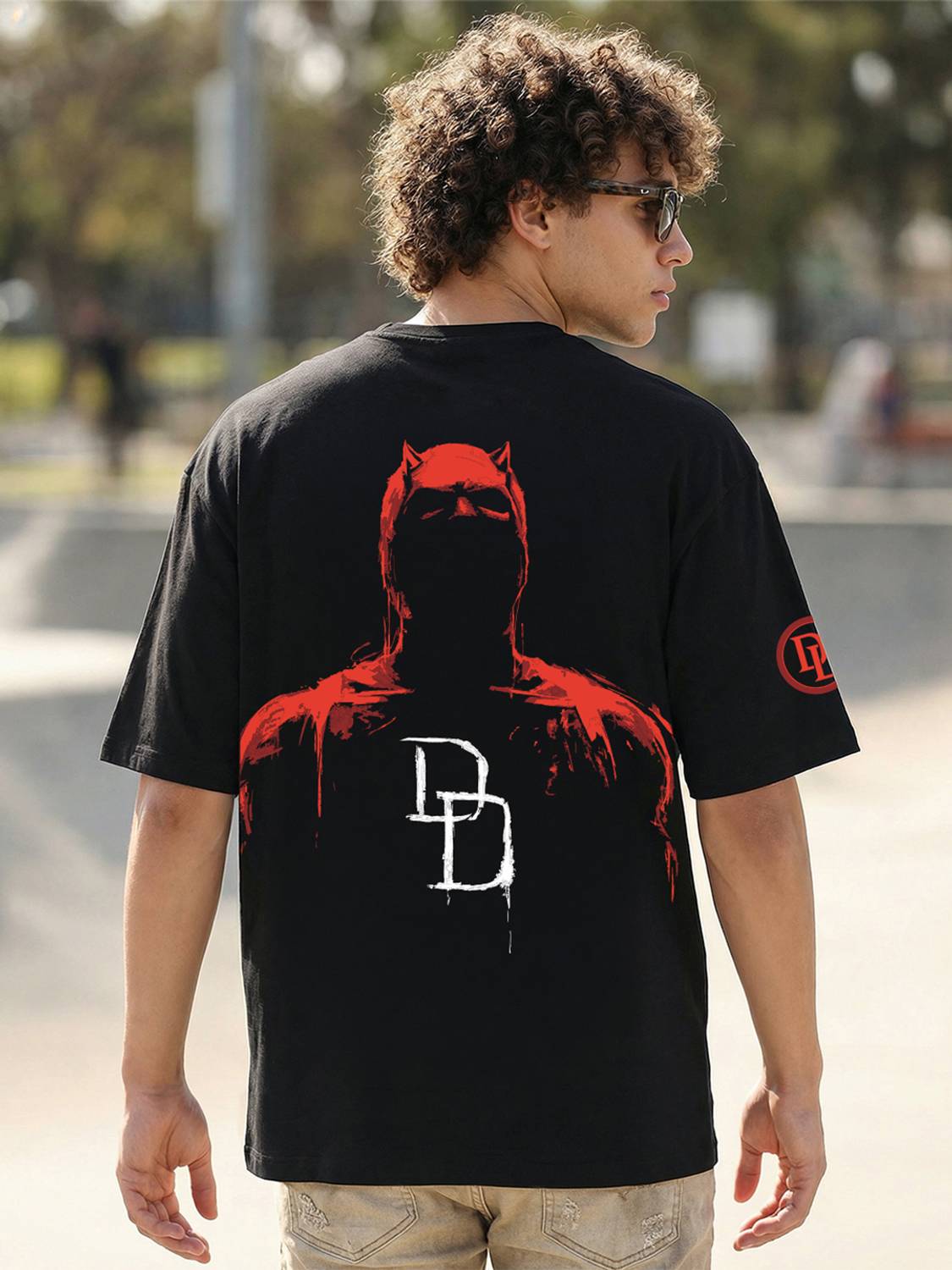 BEWAKOOF Graphic Print Men Round Neck Black T-Shirt