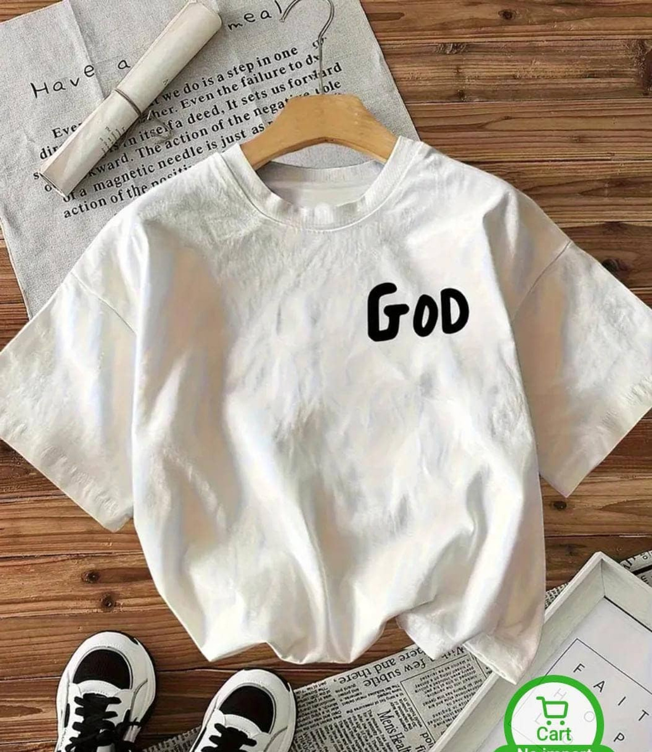 Image of Twenty2Creation Solid Men Round Neck White T-Shirt
