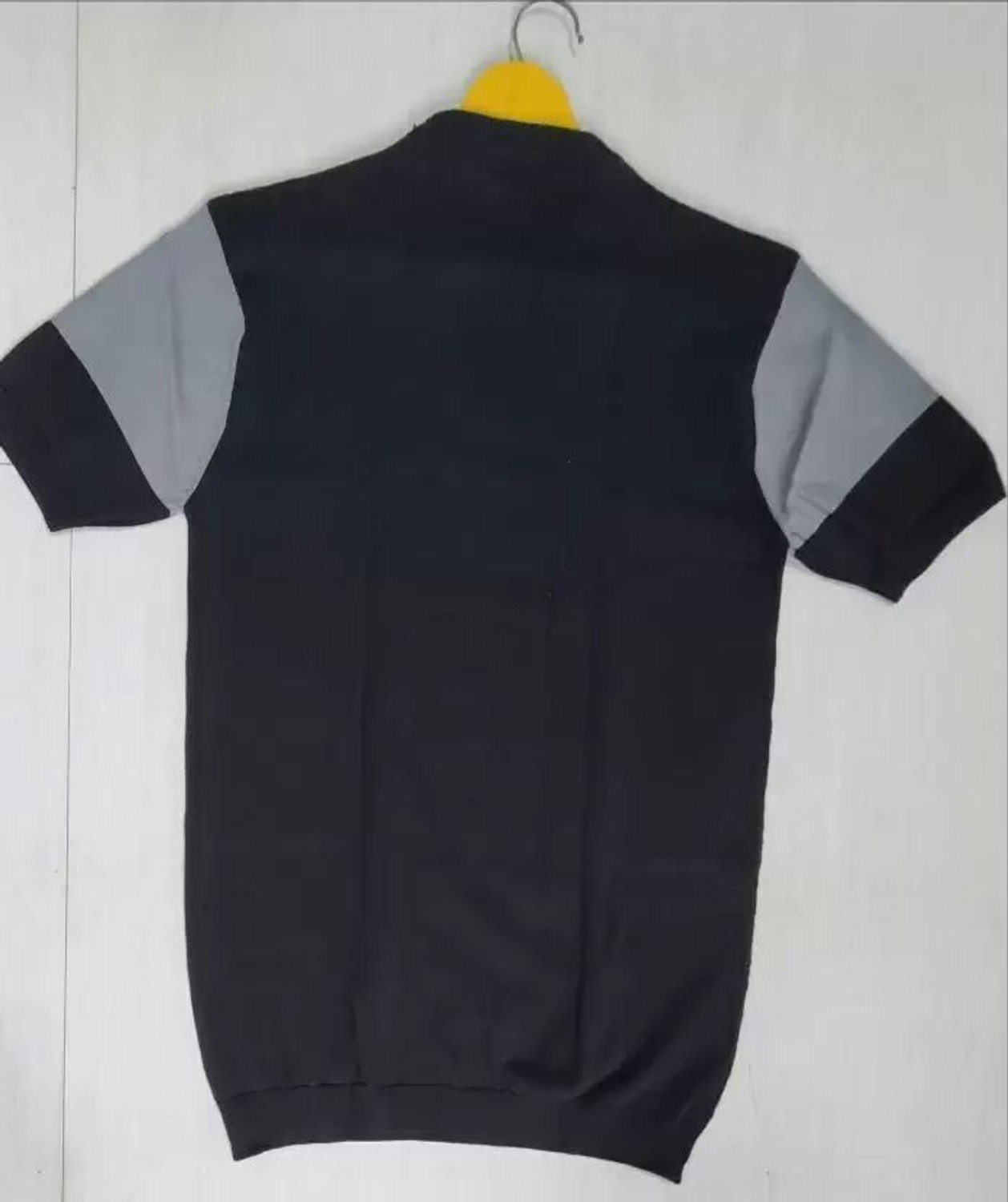 Image of fashionx Colorblock Men Round Neck Grey T-Shirt