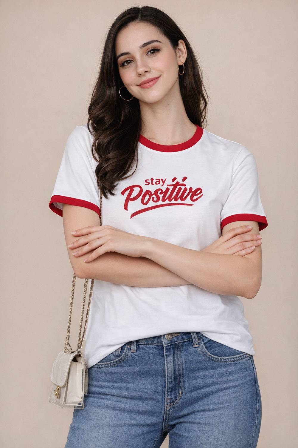 Adyavastram Typography Women Round Neck Red T-Shirt