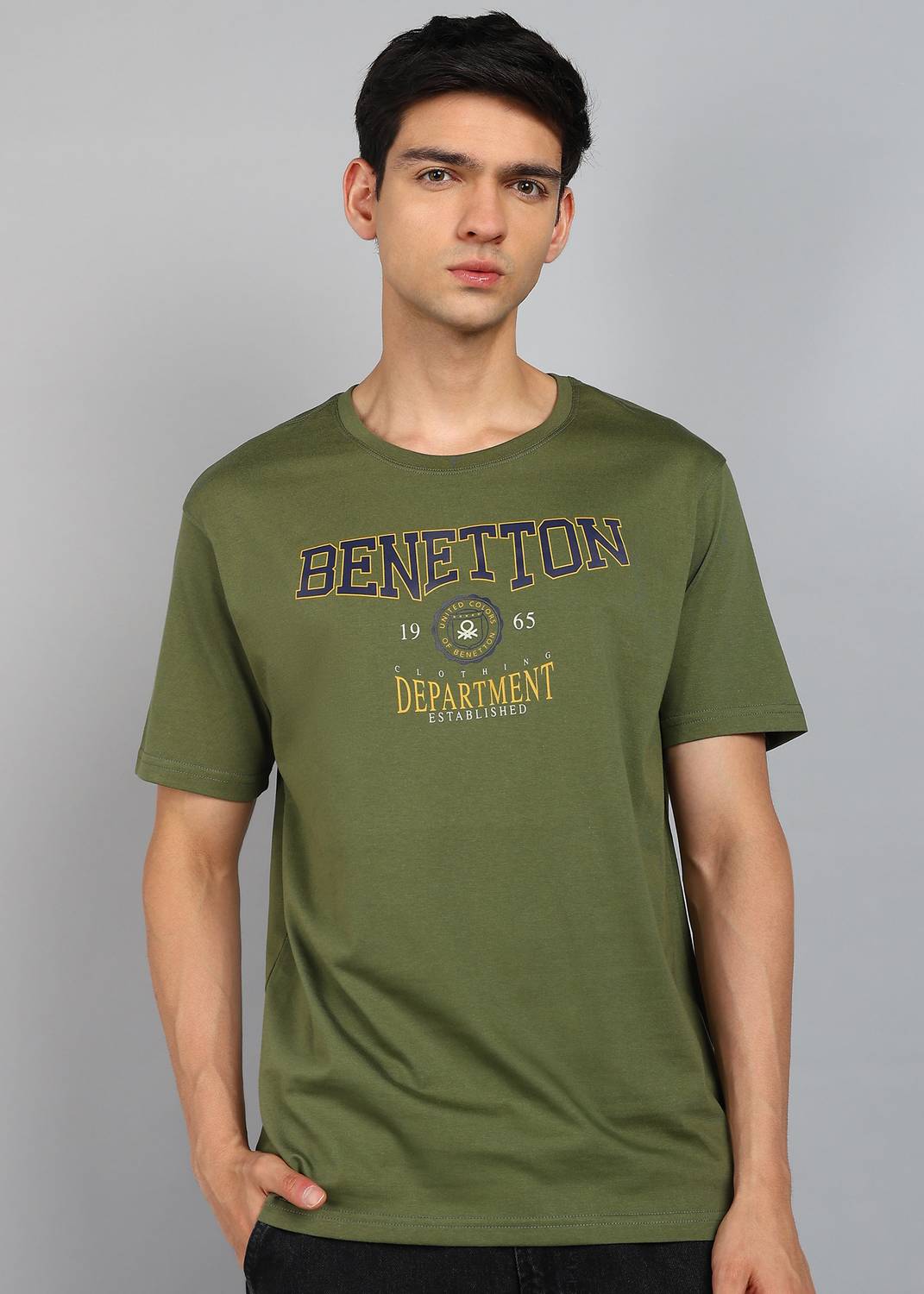 United Colors Of Benetton T-Shirt Manica Lunga In Cotone Biologico – Stampa Moda