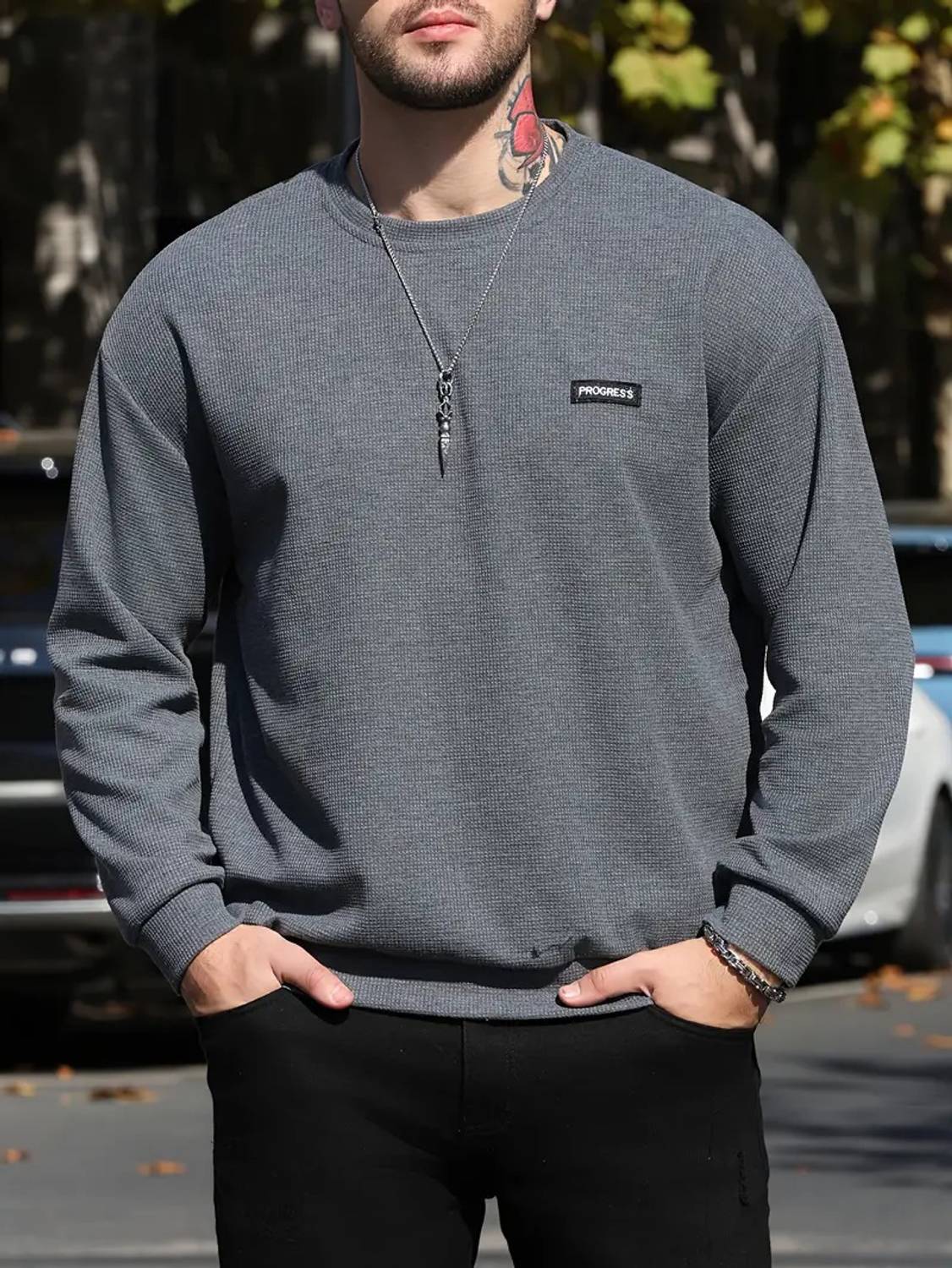 sti Full Sleeve Solid Men Sweatshirt - Image 1