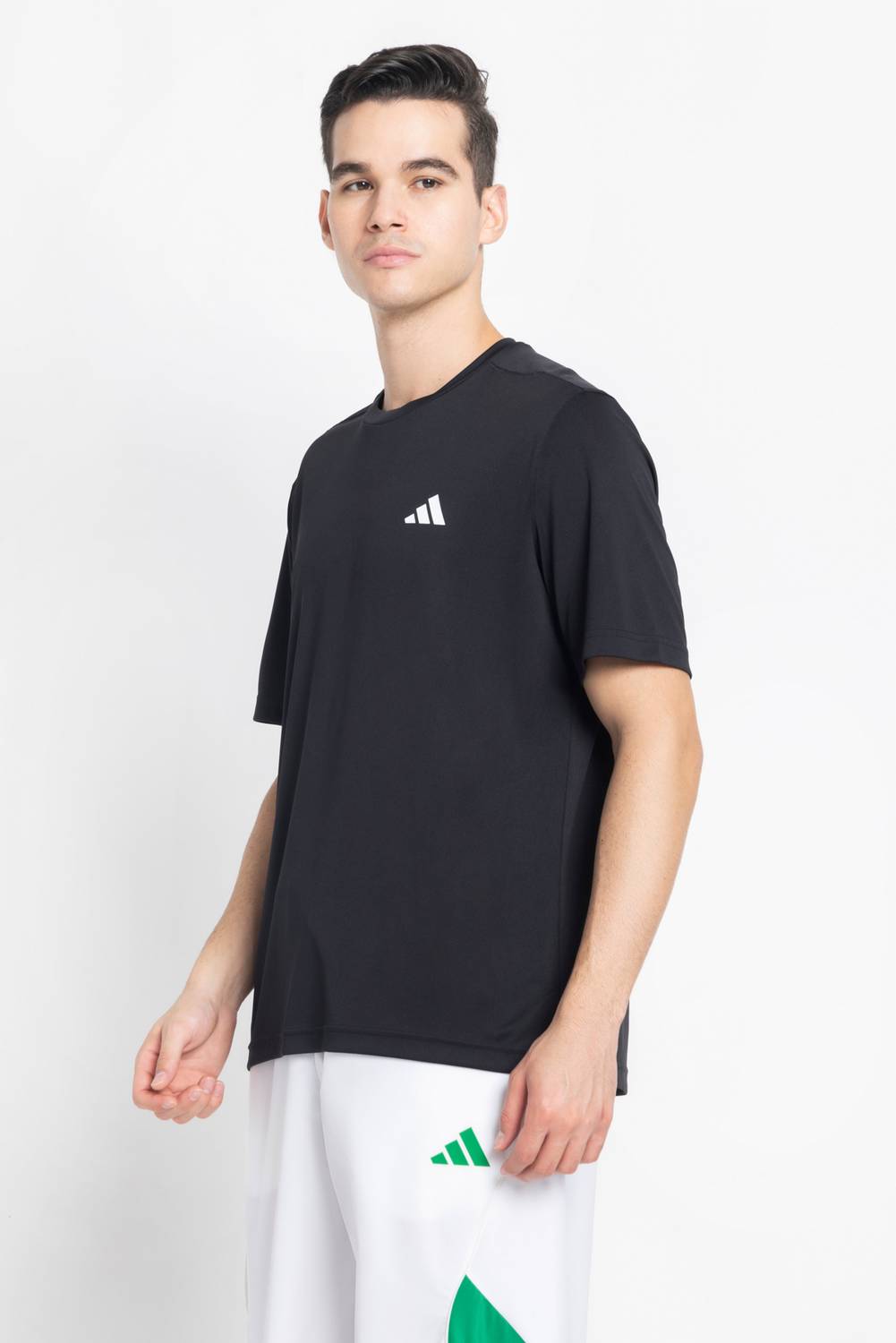 Adidas Men Black Round Neck T-Shirt - Image 3