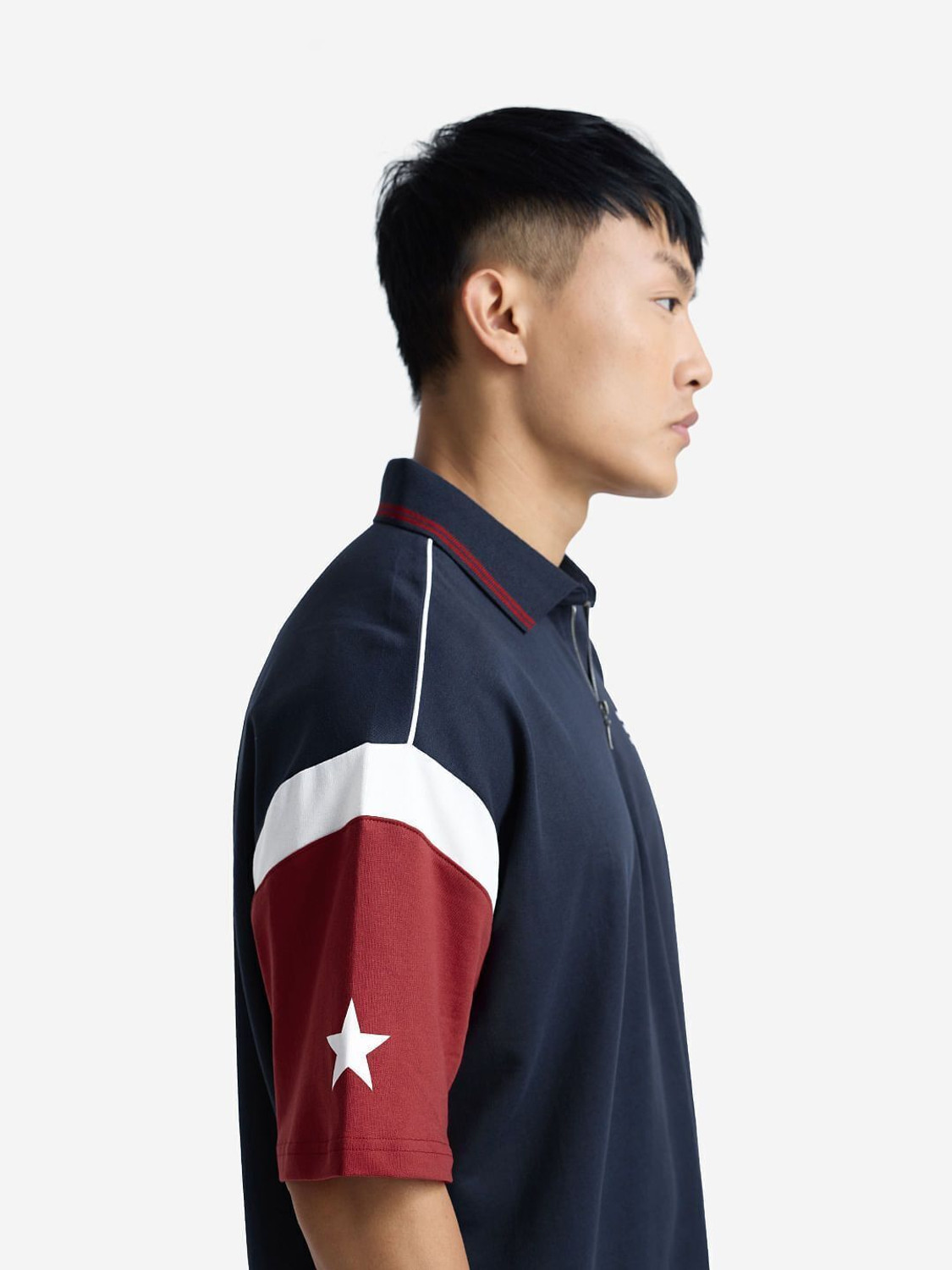 Image of Dattebayo Printed, Colorblock Men Polo Neck Multicolor T-Shirt