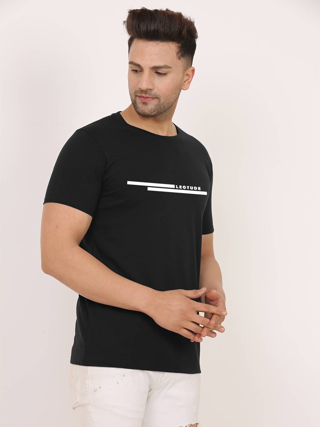 Leotude Multicolor Men's Round Neck T-Shirt Pack of 3 - Image 2
