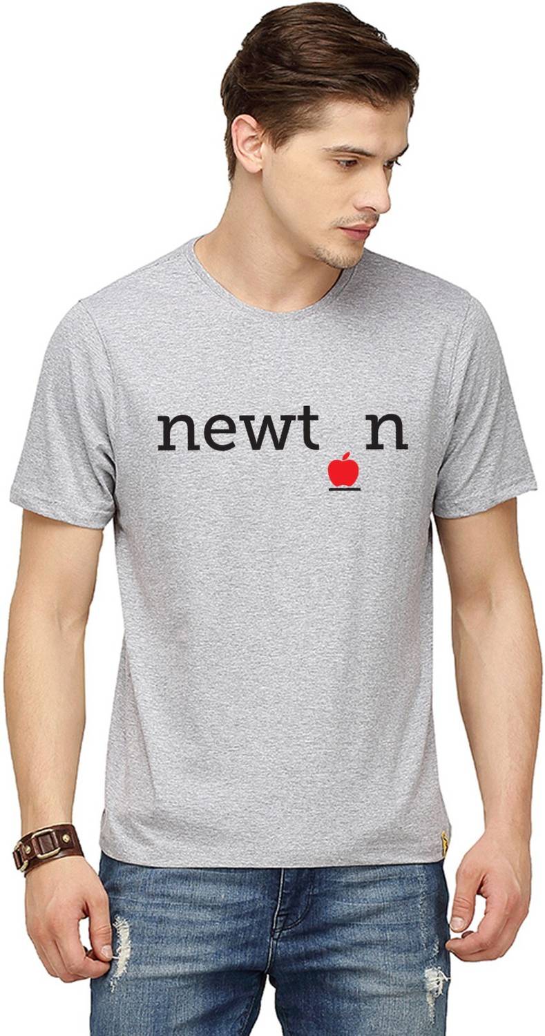 CAHOOT Solid Men Round Neck Grey T-Shirt